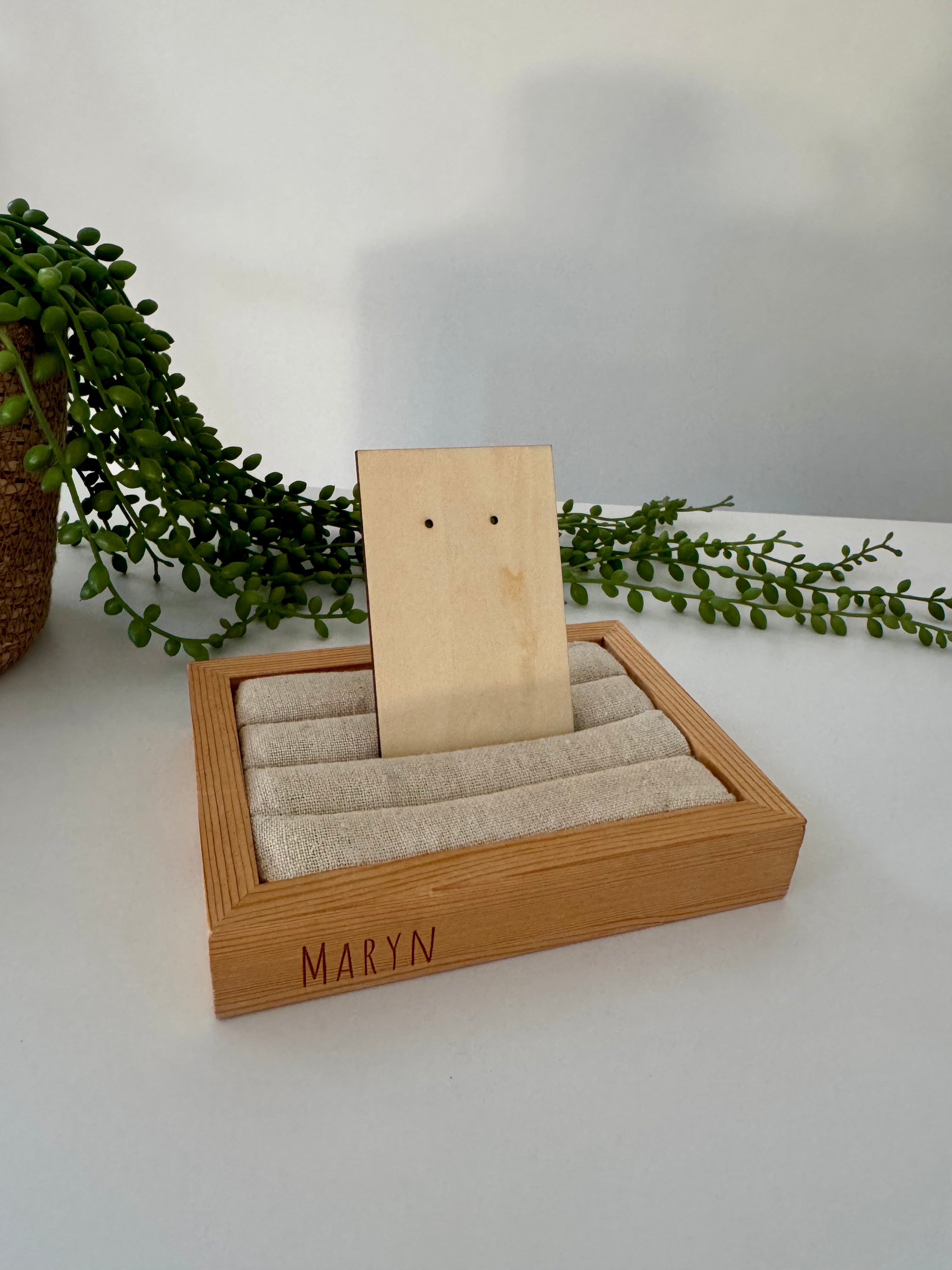 Acryl earring card rectangle (2••)