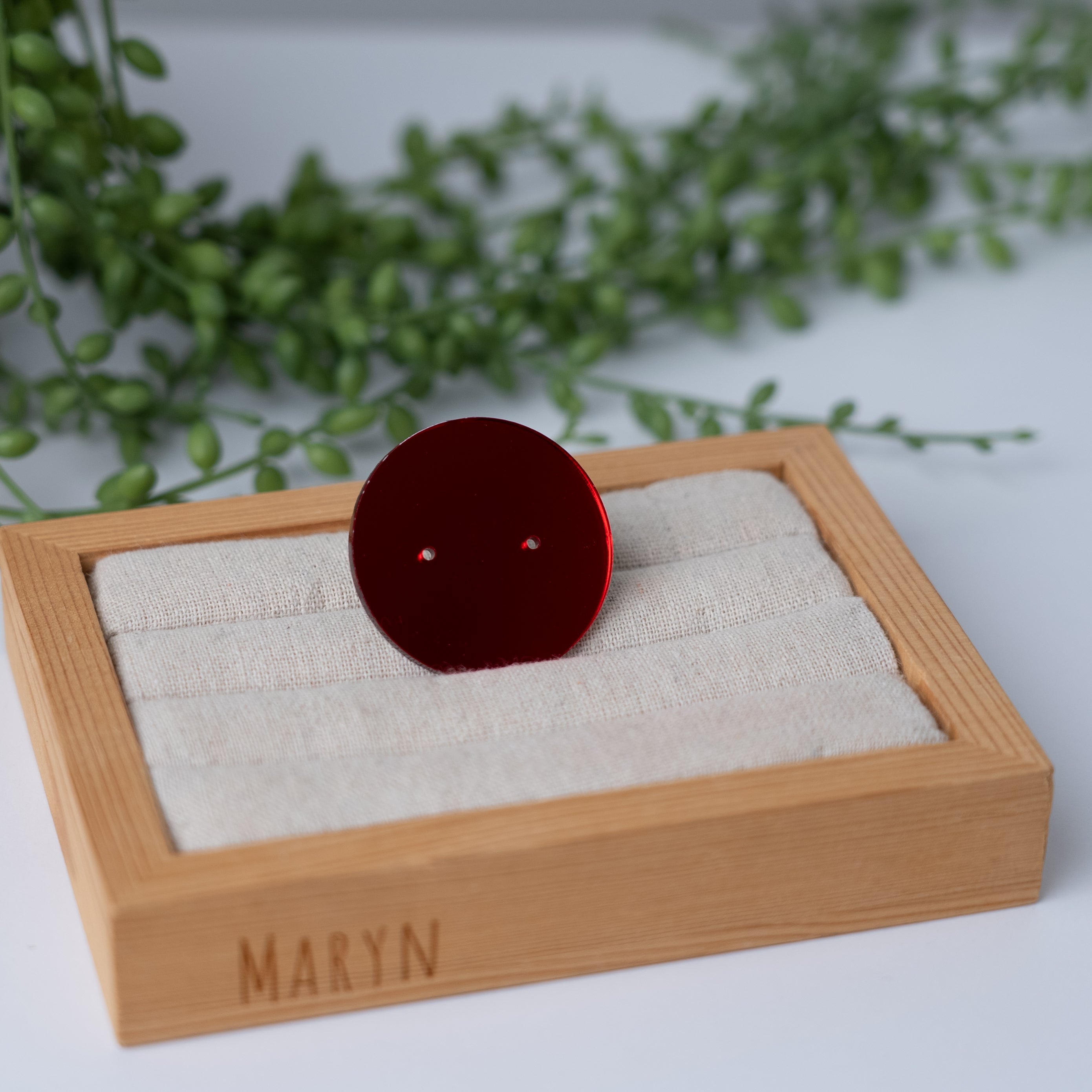 Colourfull Acryl earring card round mini (2••)