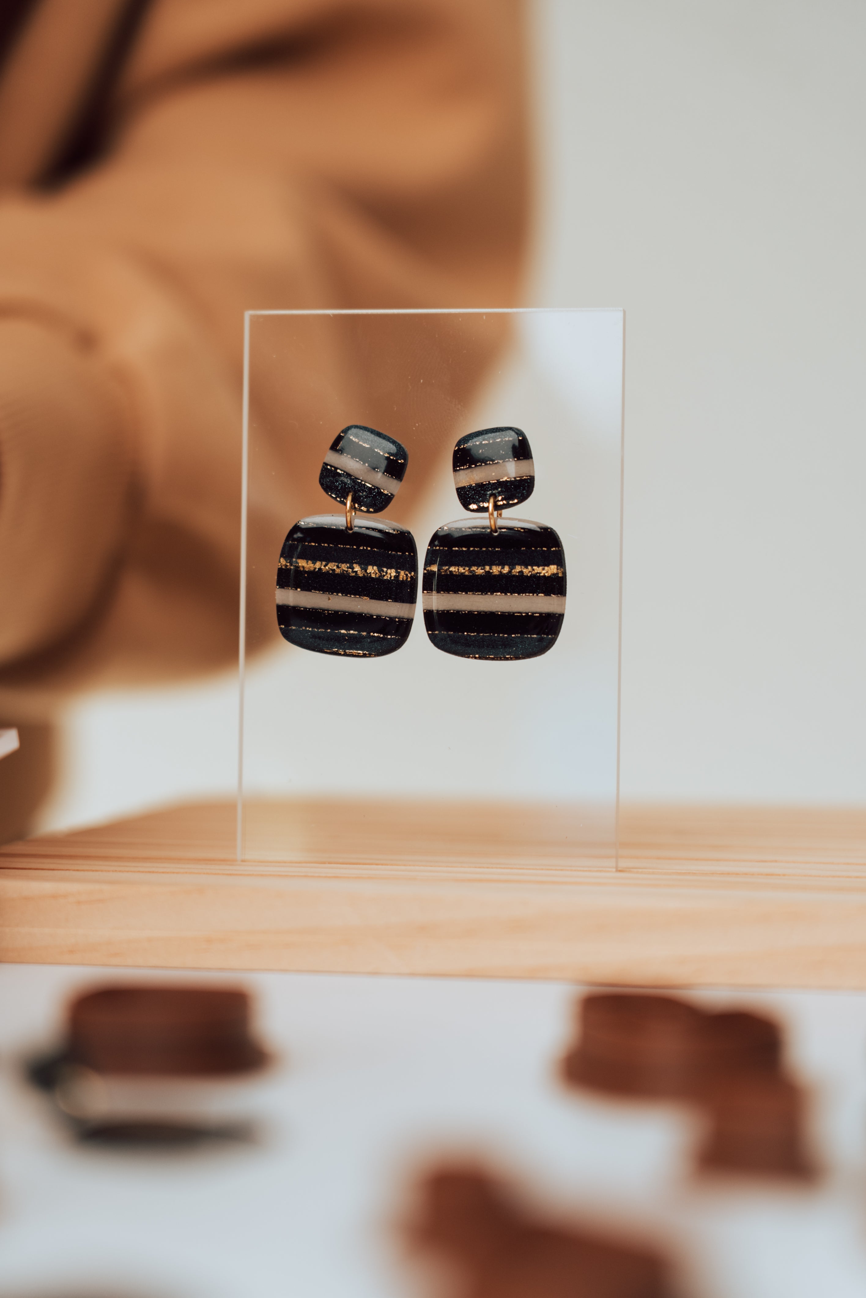 Acryl earring card rectangle (2••)