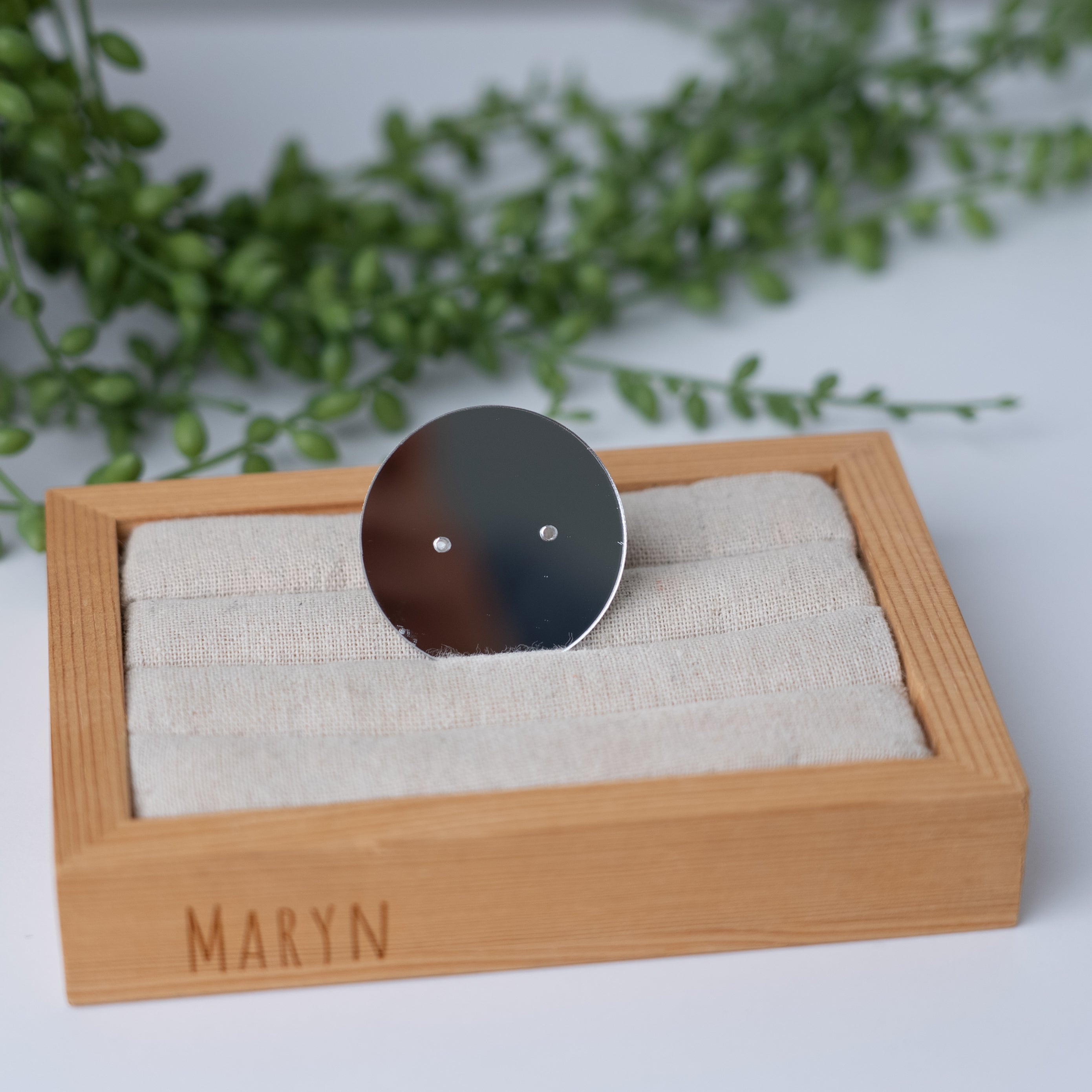 Acryl earring card round mini (2••)