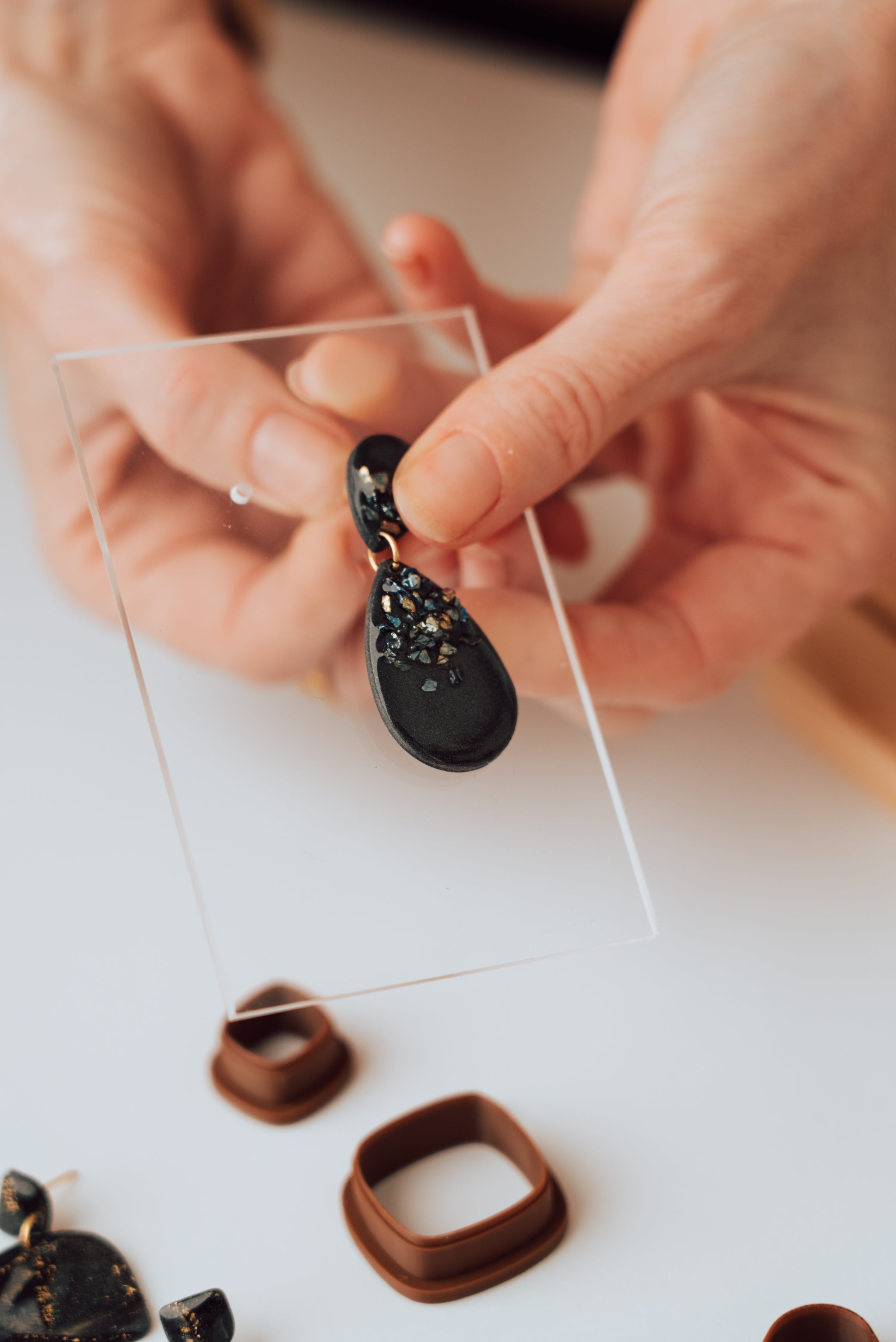 Acryl earring card rectangle (2••)