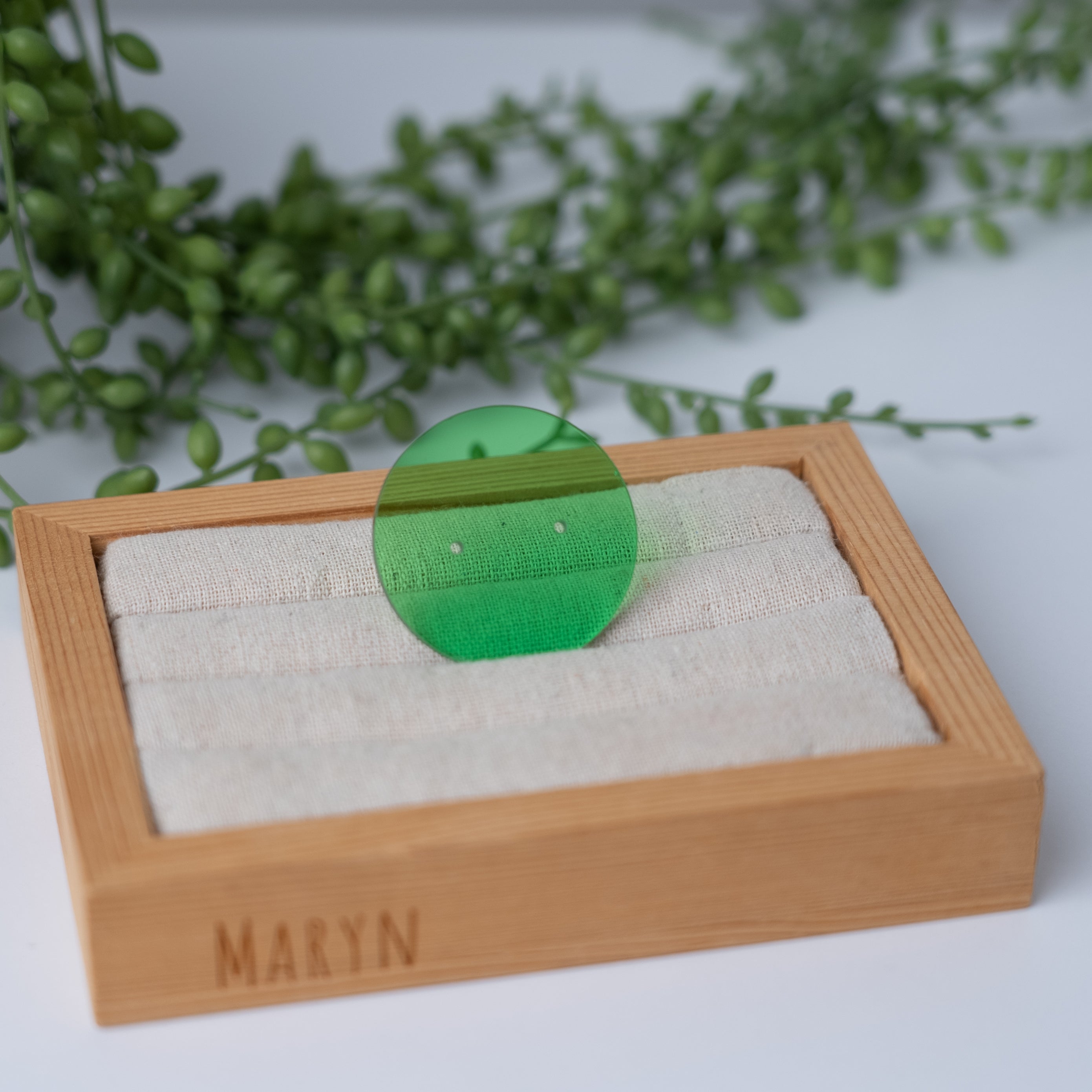 Colourfull Acryl earring card round mini (2••)