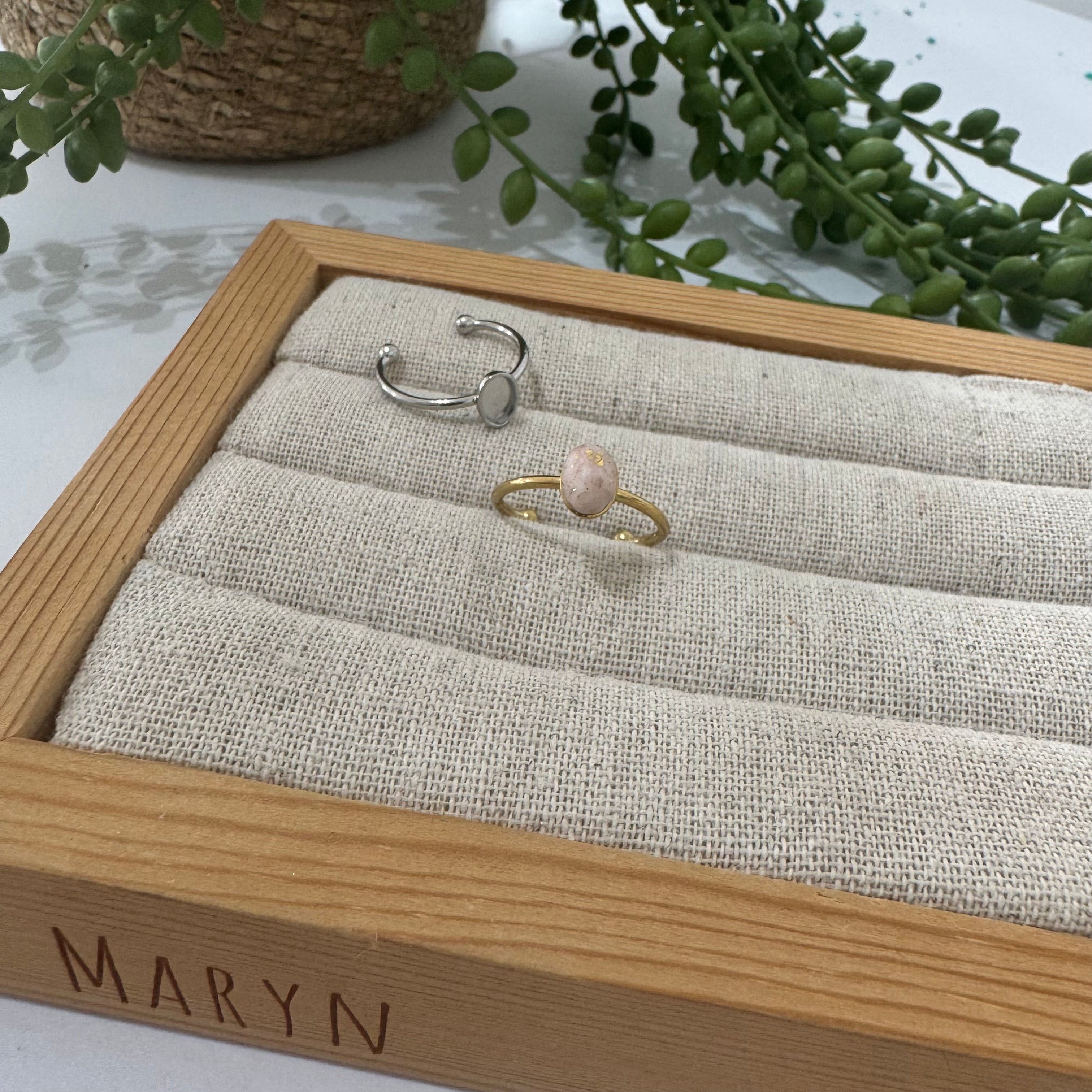 Adjustable ring "mini drop" stainless steel