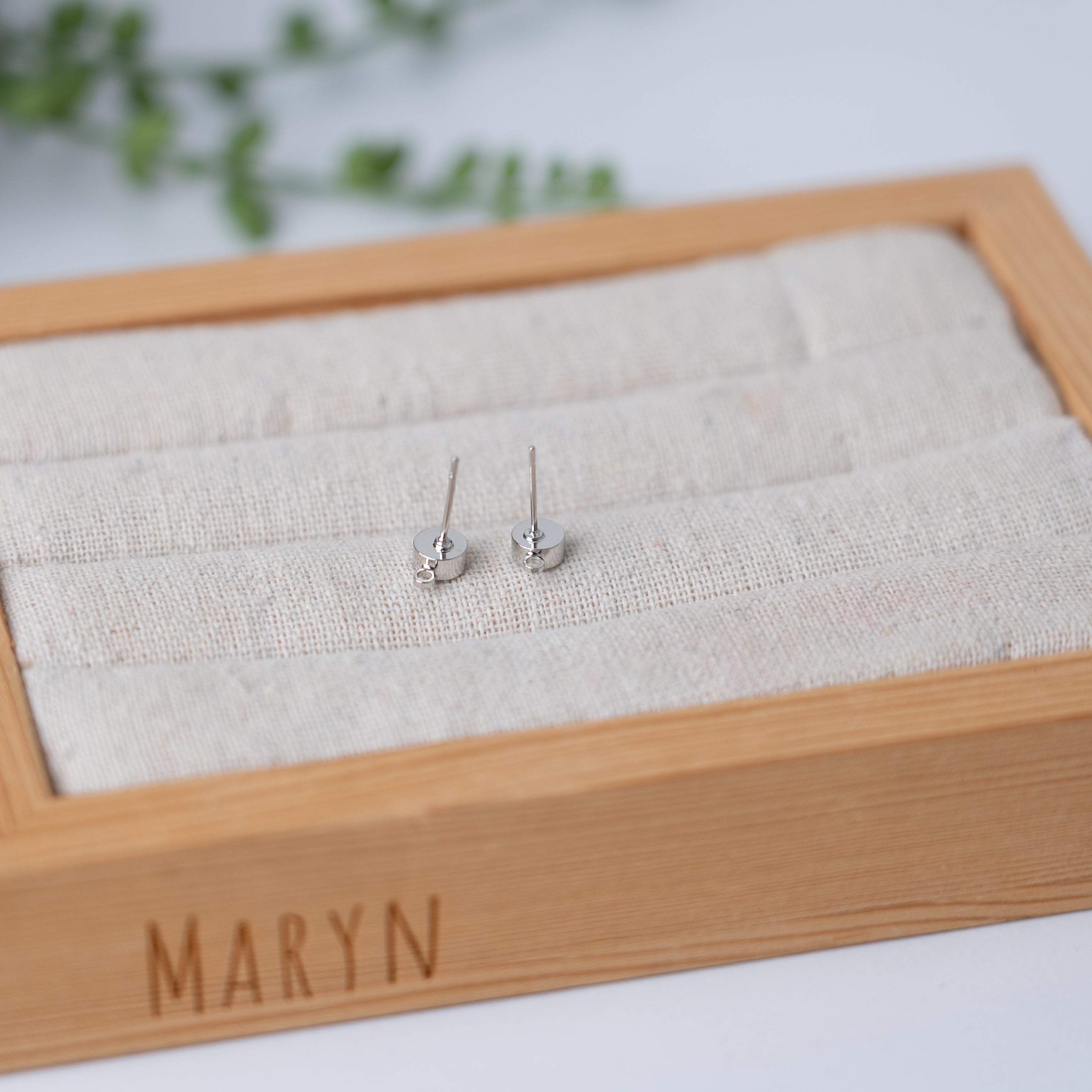 Full circle (silver/gold) oorbeltopper