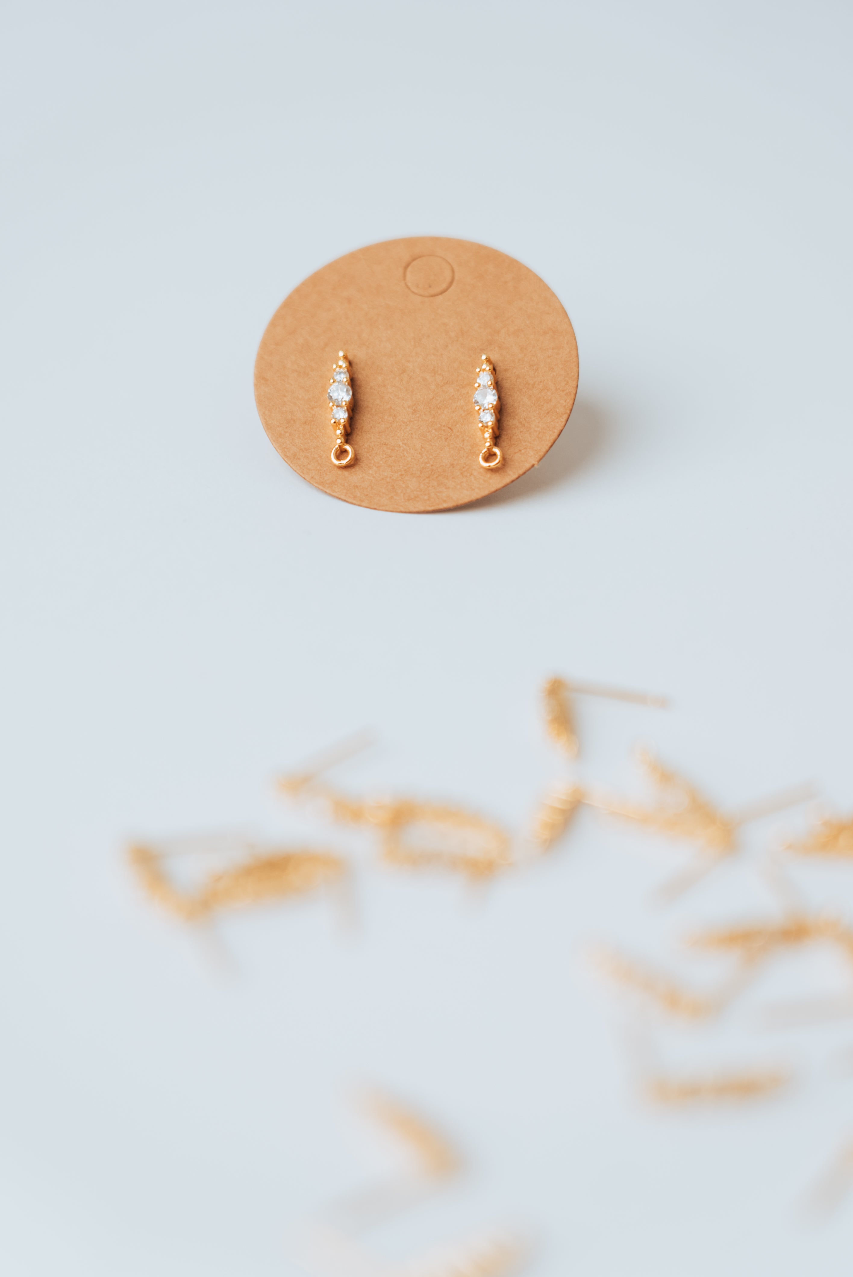 Oorbeltopper zirkonia Tiara (per paar)