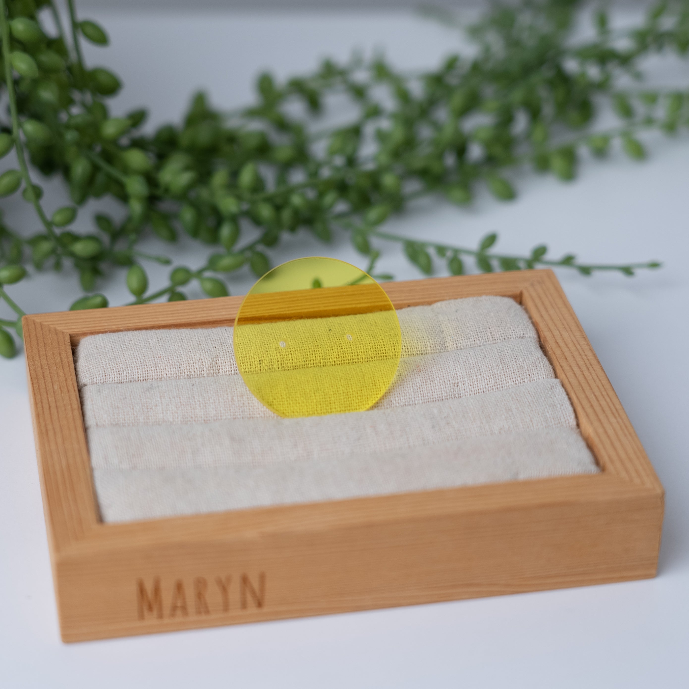 Colourfull Acryl earring card round mini (2••)