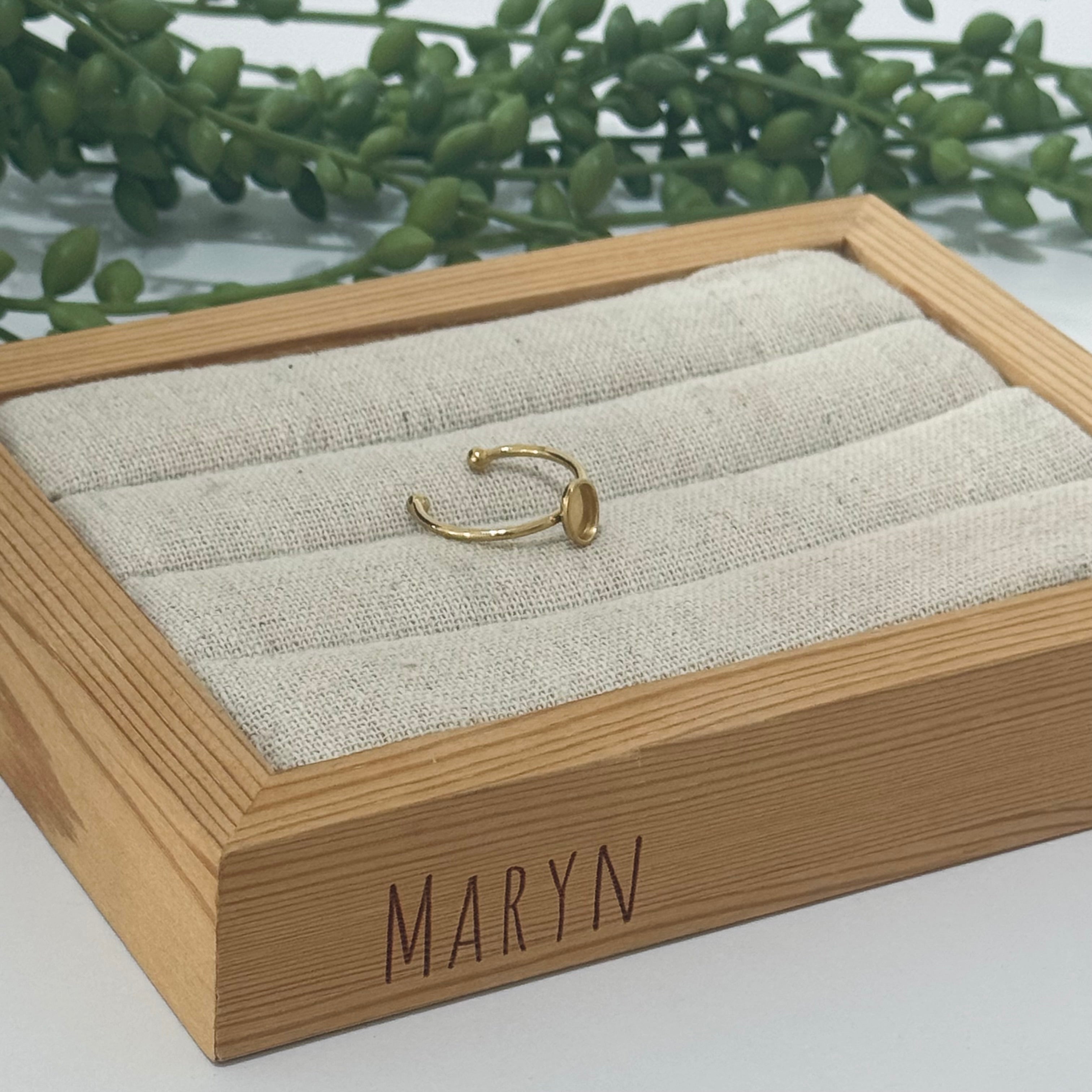 Adjustable ring "mini drop" stainless steel