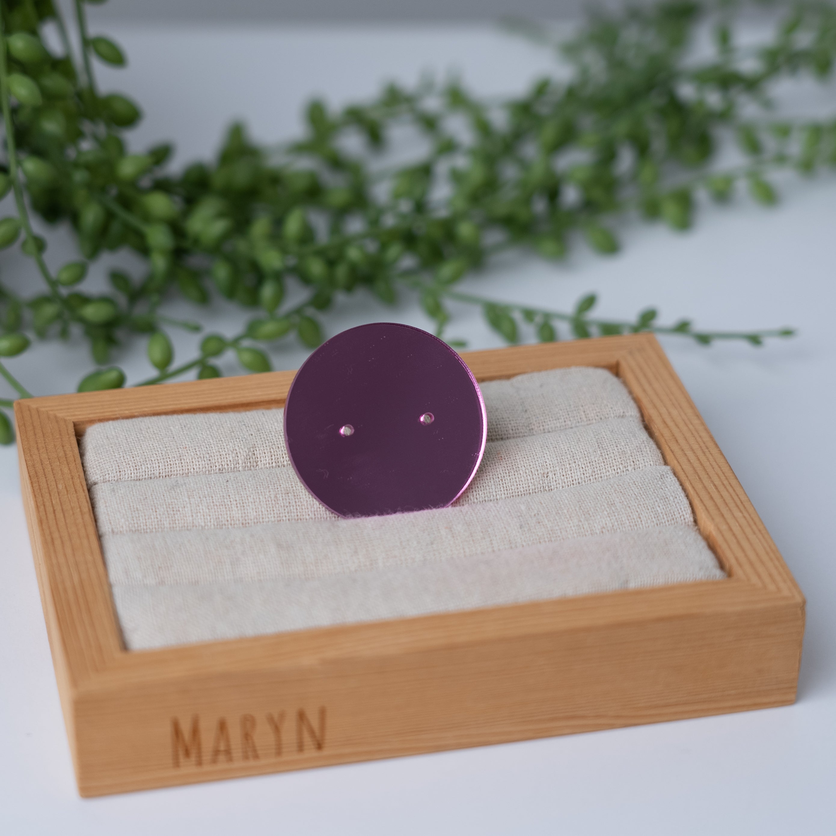 Colourfull Acryl earring card round mini (2••)