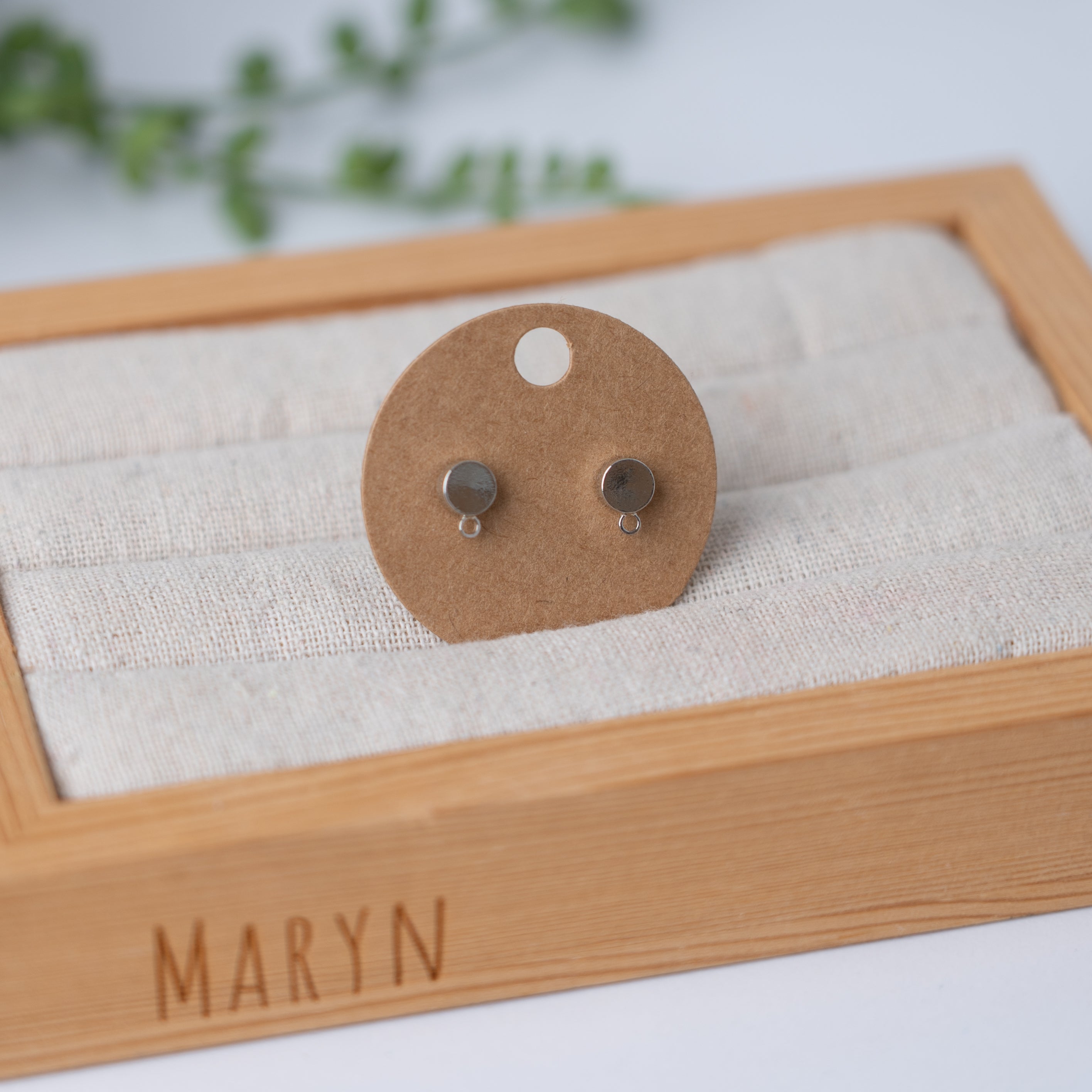 Full circle (silver/gold) oorbeltopper