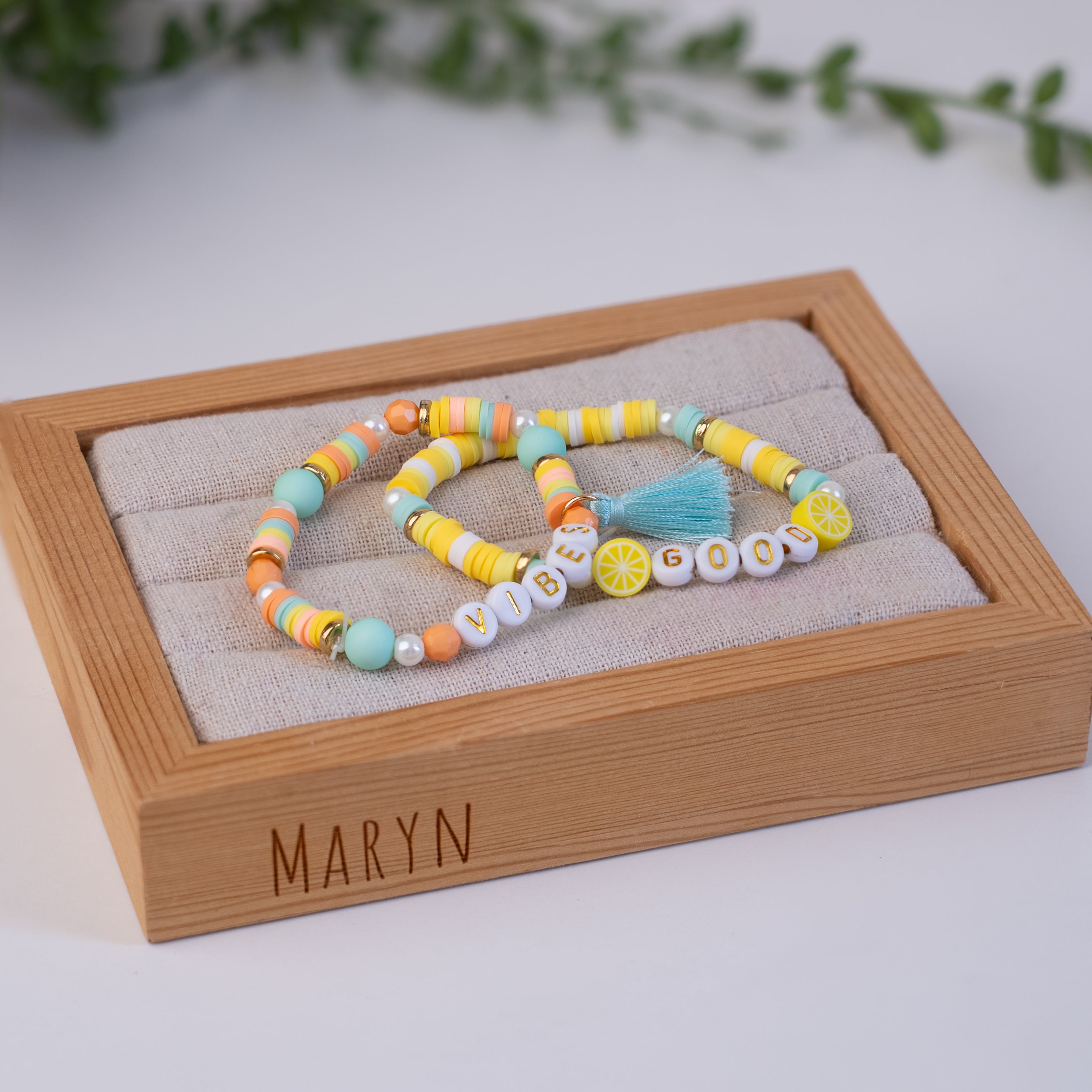 DIY "Kids" box bracelets