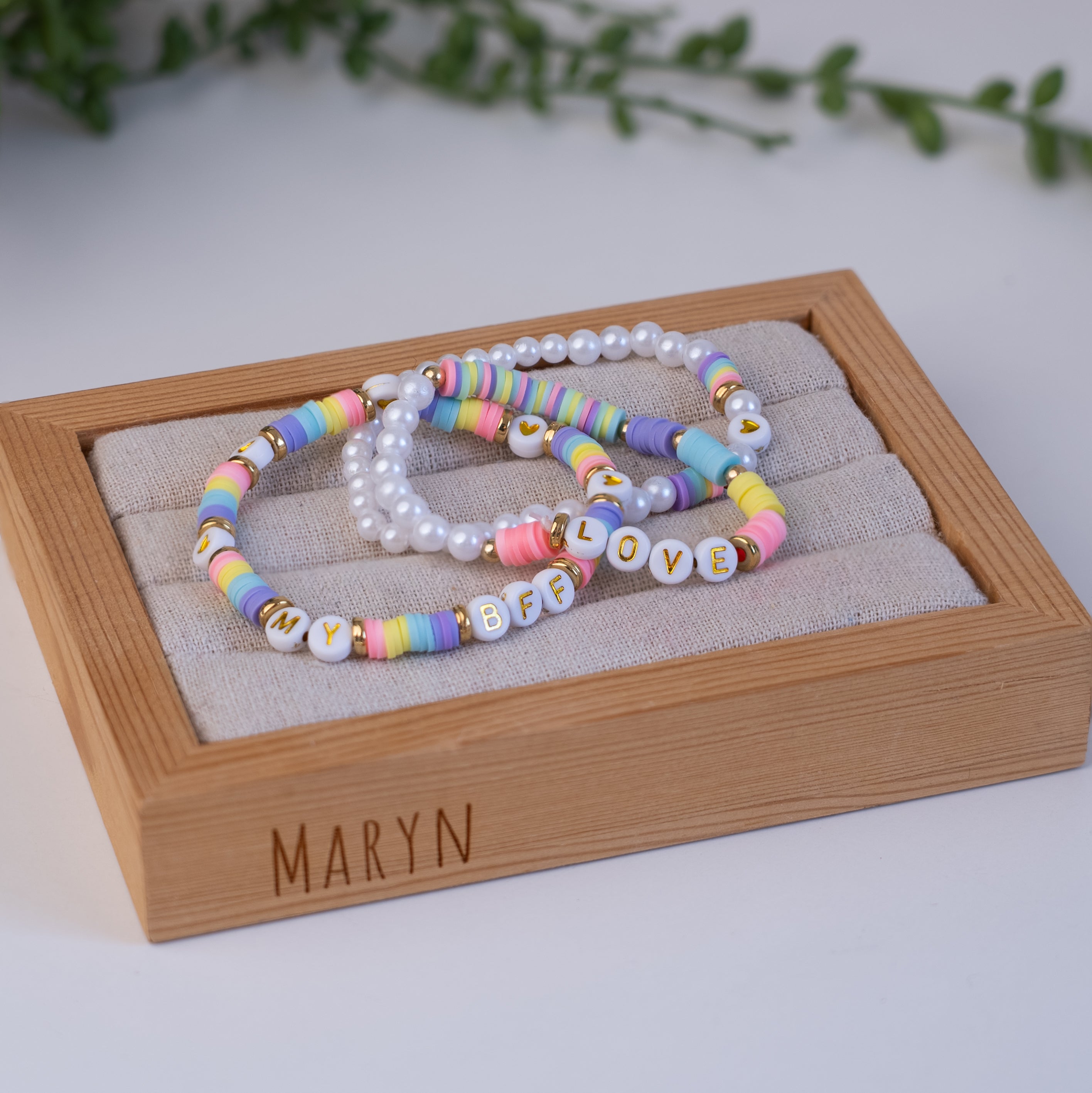 DIY pulseras caja "Kids