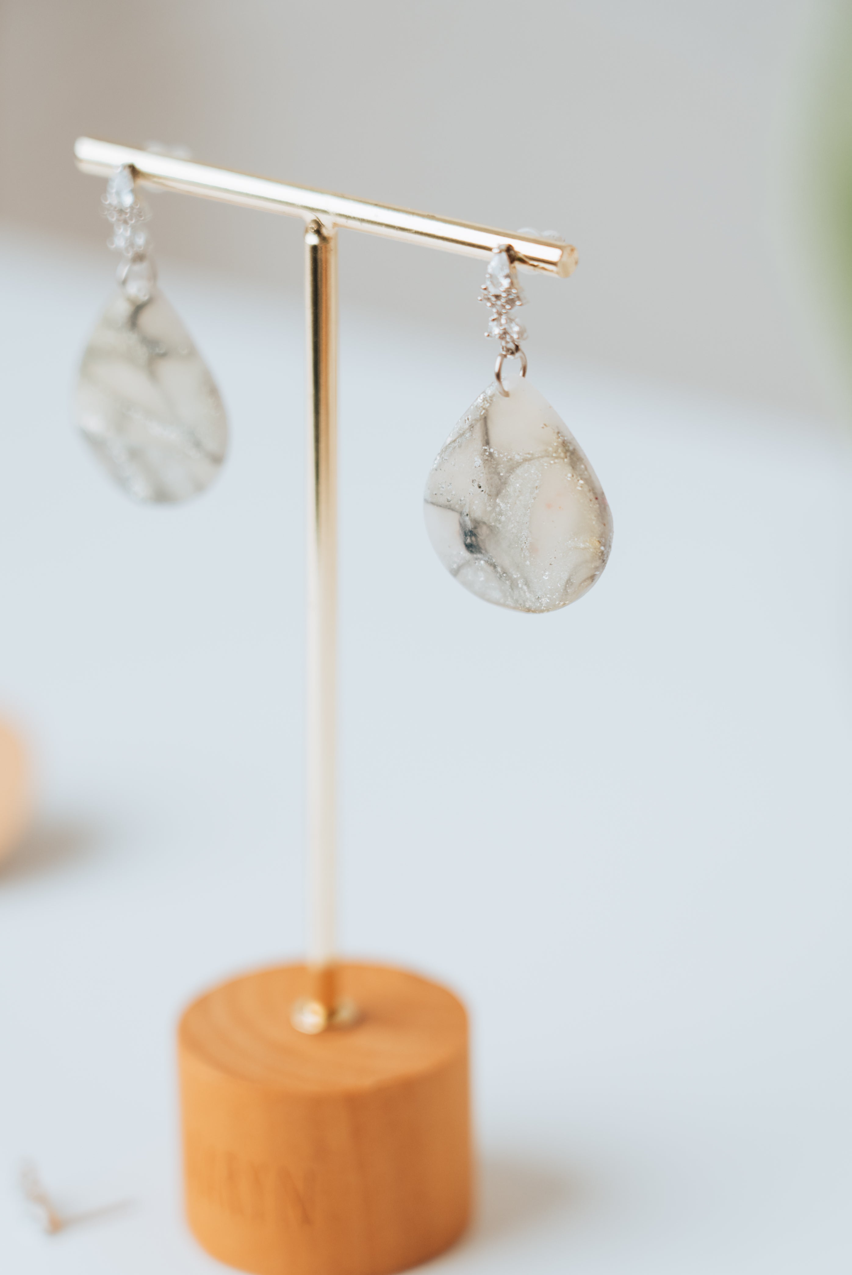 Oorbeltopper zirkonia Castle (per paar)