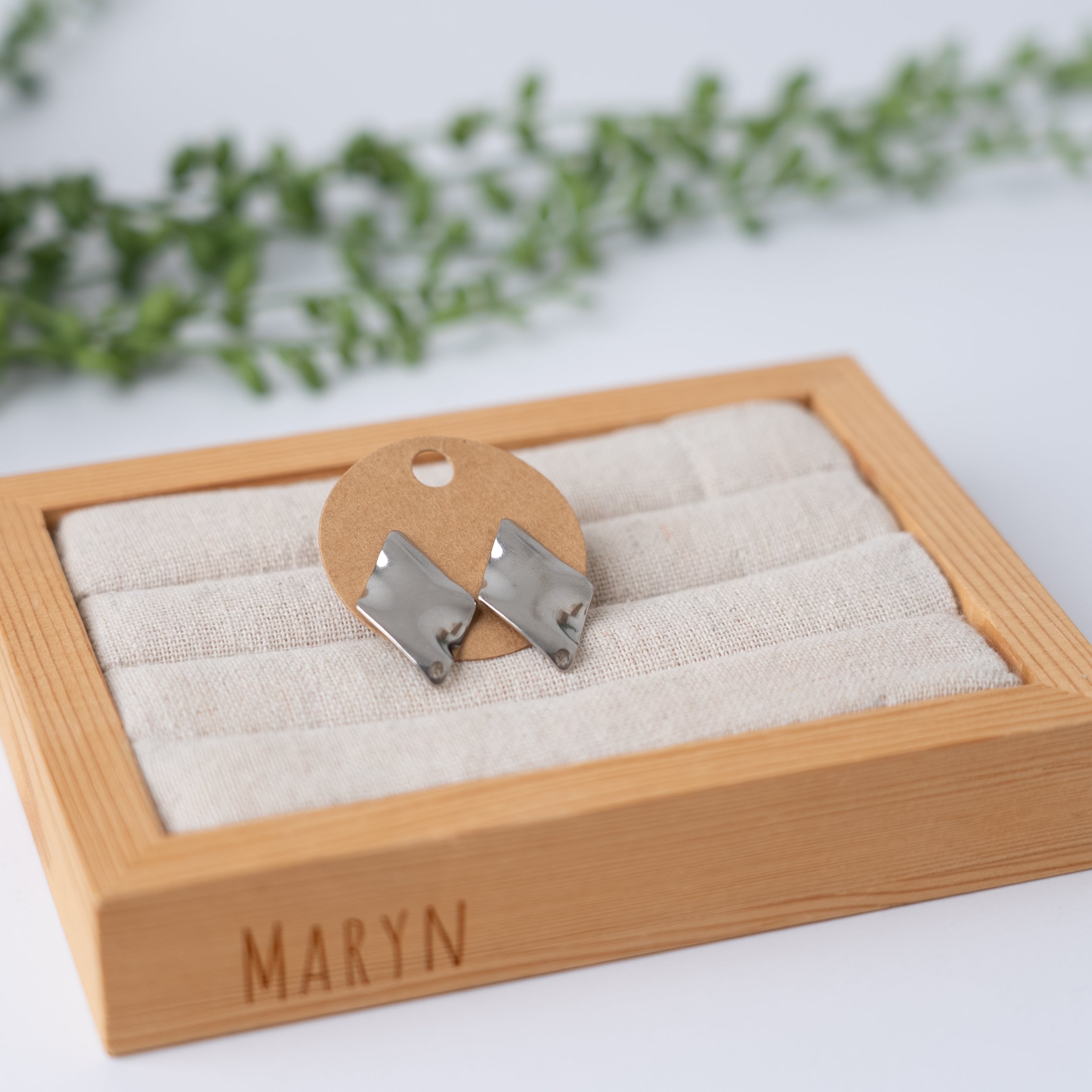 Blanket oorbeltopper RVS (gold per paar)