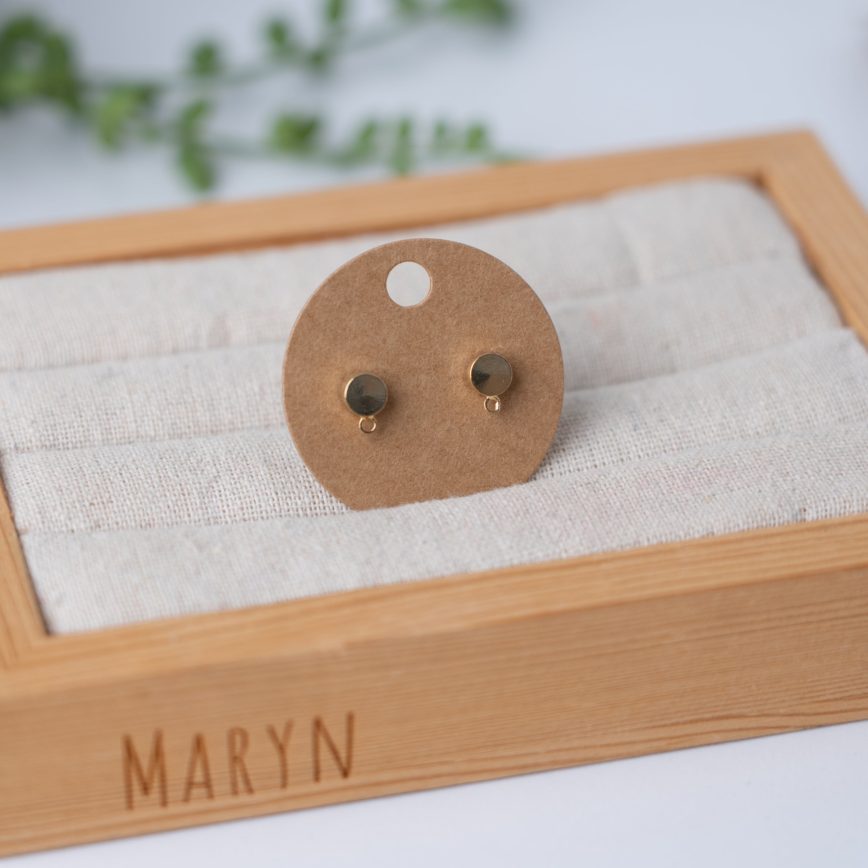 Full circle (silver/gold) oorbeltopper