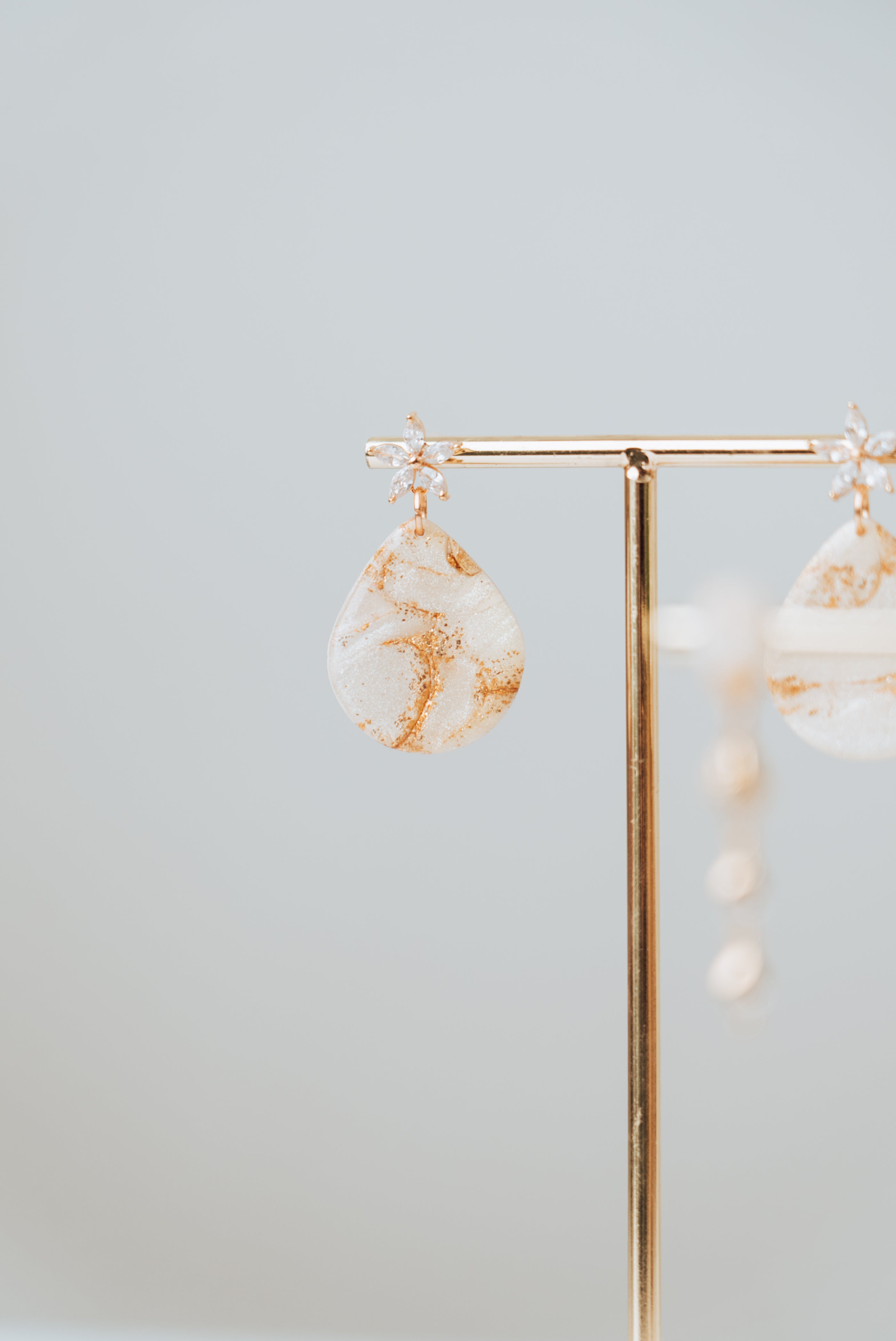 Ohrring-Aufsatz Zirkonia Full Flower (pro Paar)