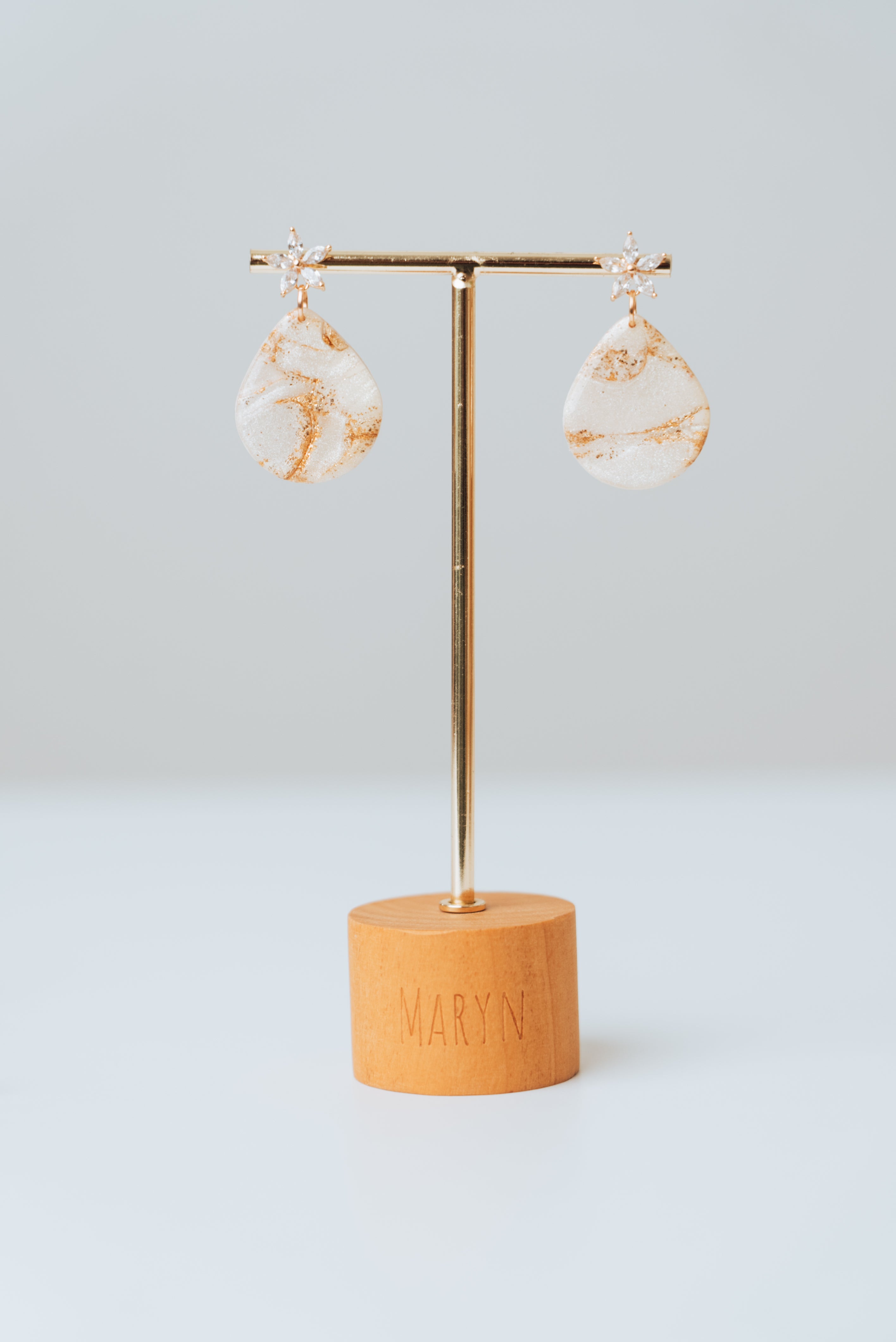 Ohrring-Aufsatz Zirkonia Full Flower (pro Paar)