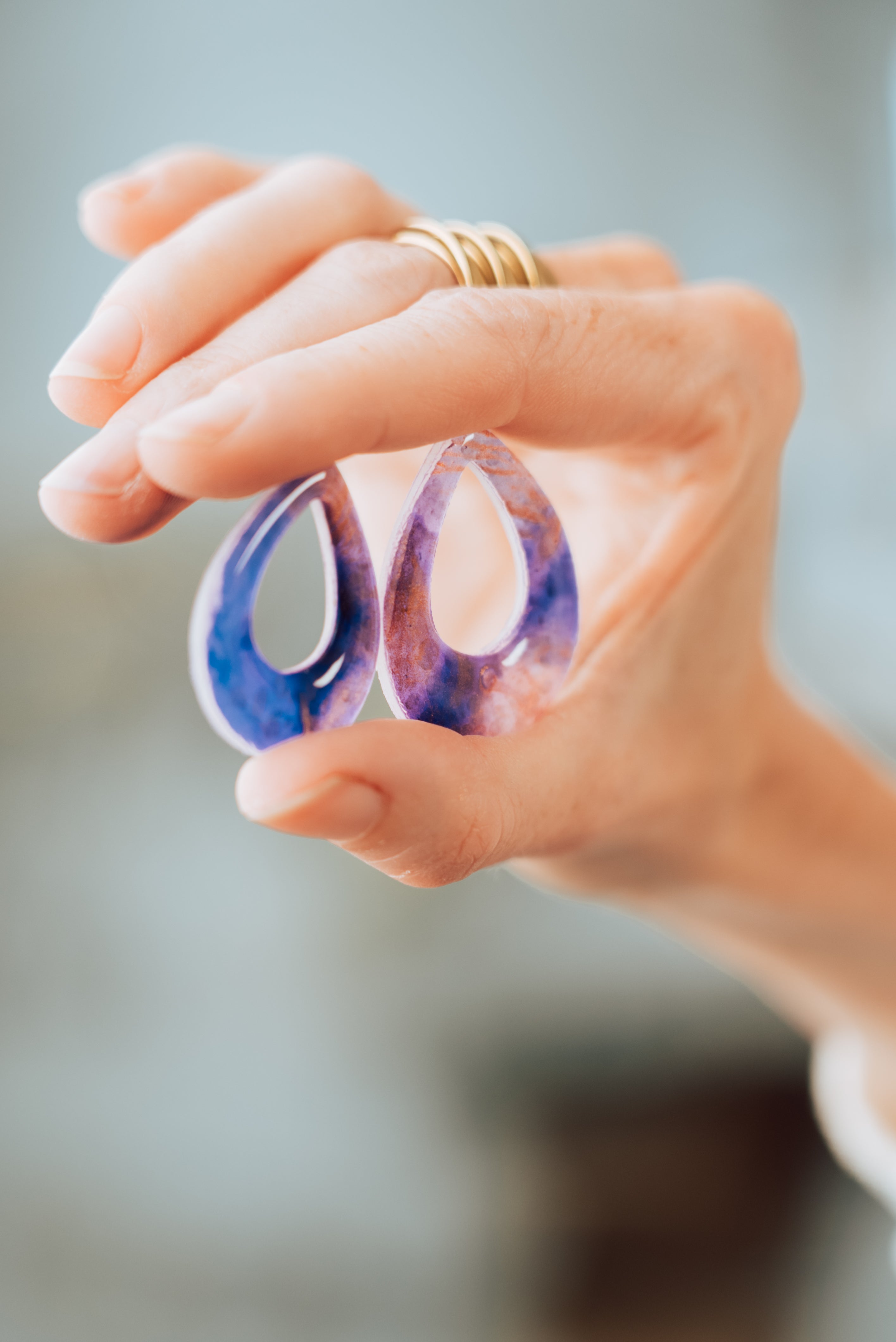 "Blurred Ink" Polymer clay tutorial