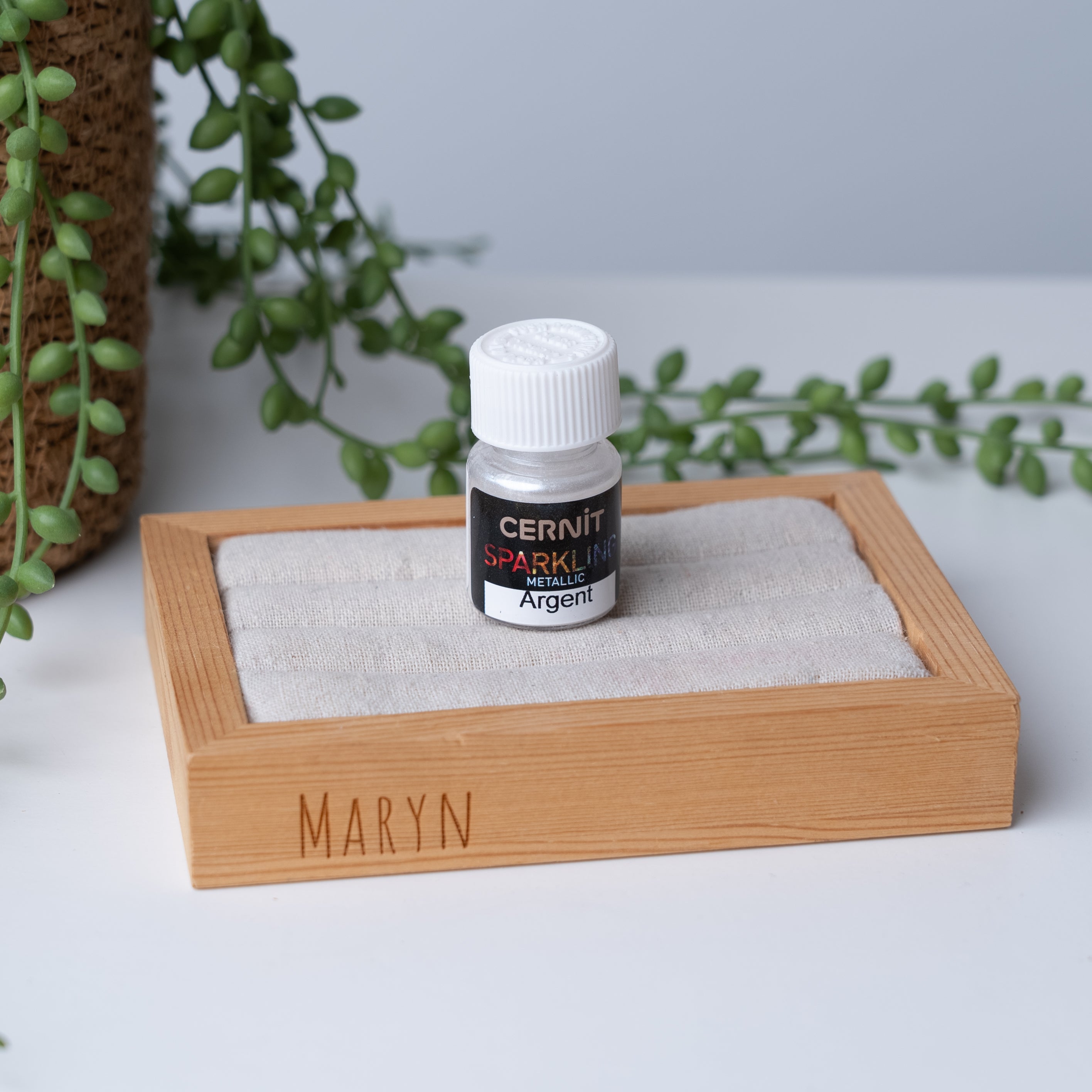 Funkelndes Metallpulver