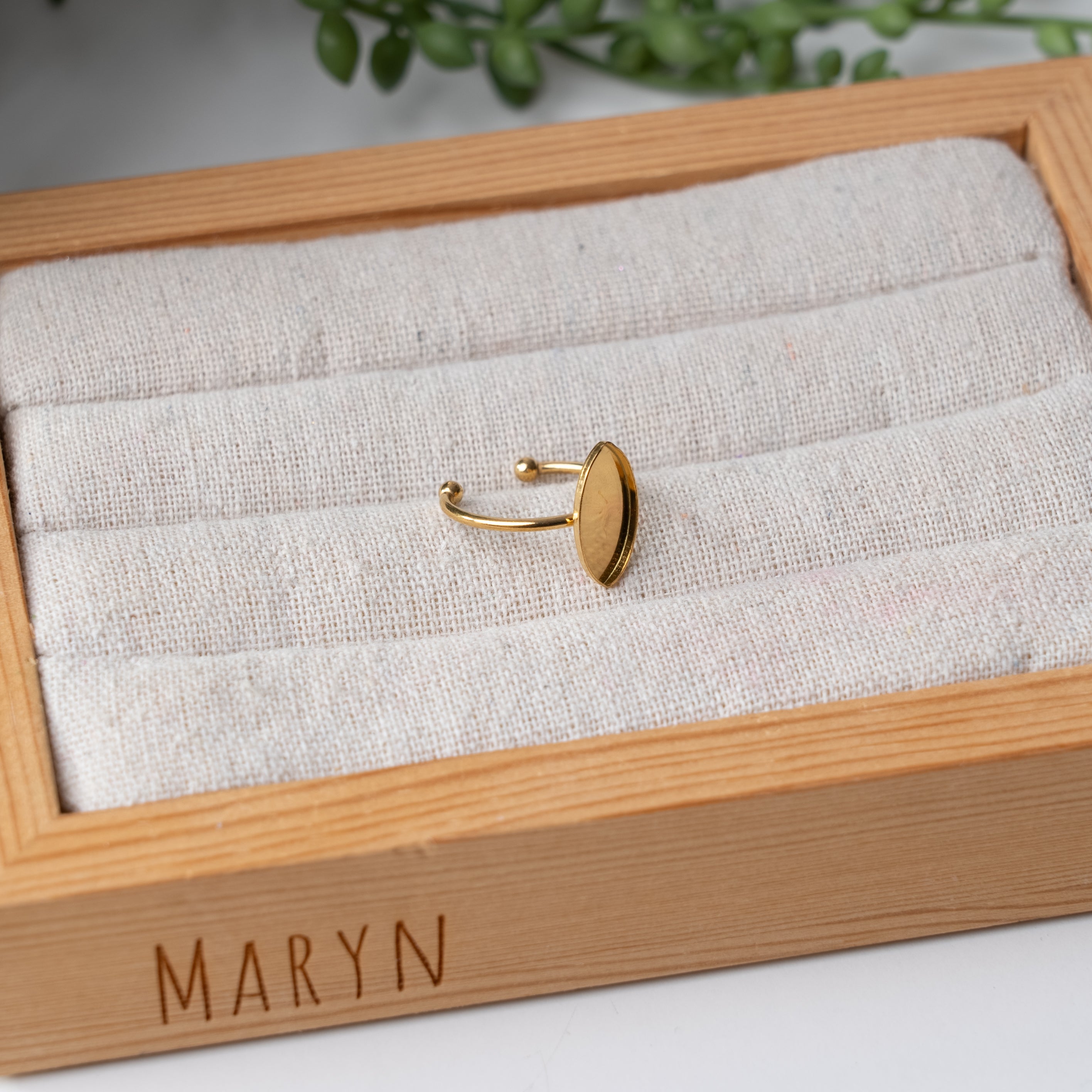 Adjustable ring "Elips" stainless steel