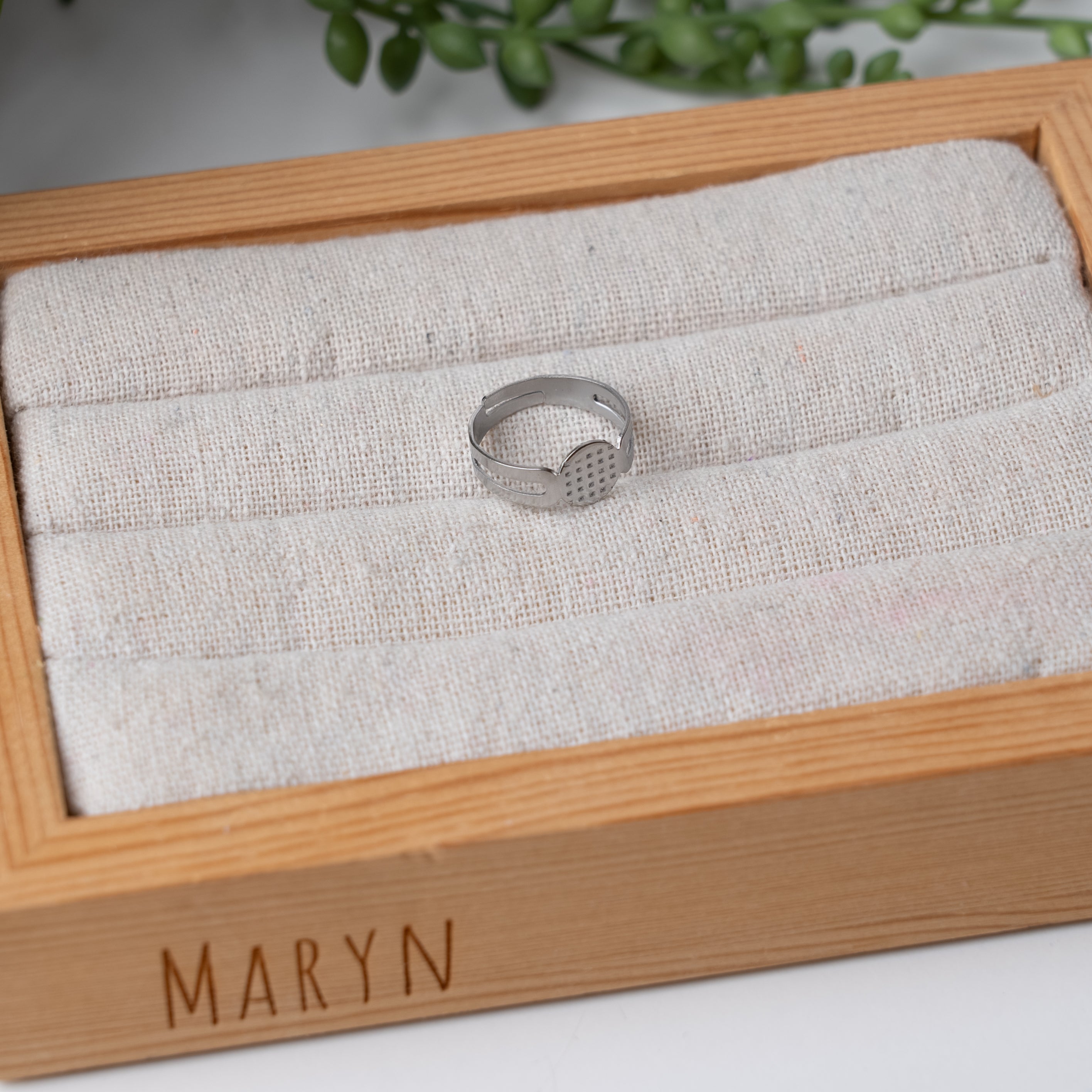 Adjustable base ring stainless steel