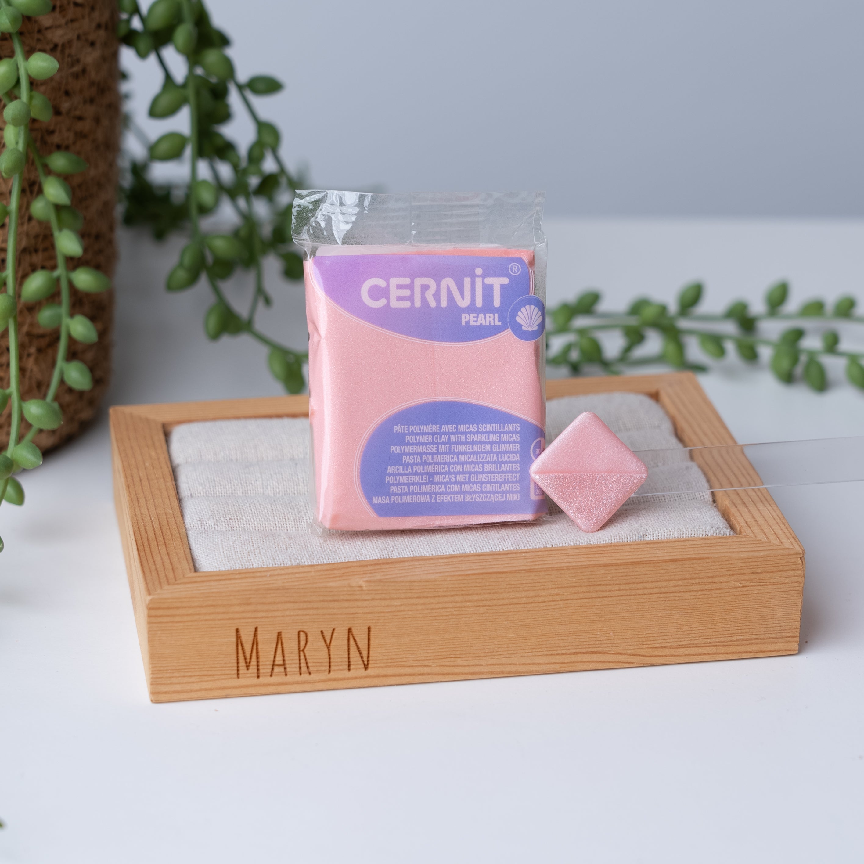 „Rosa“ Perlmutt-Polymer-Ton