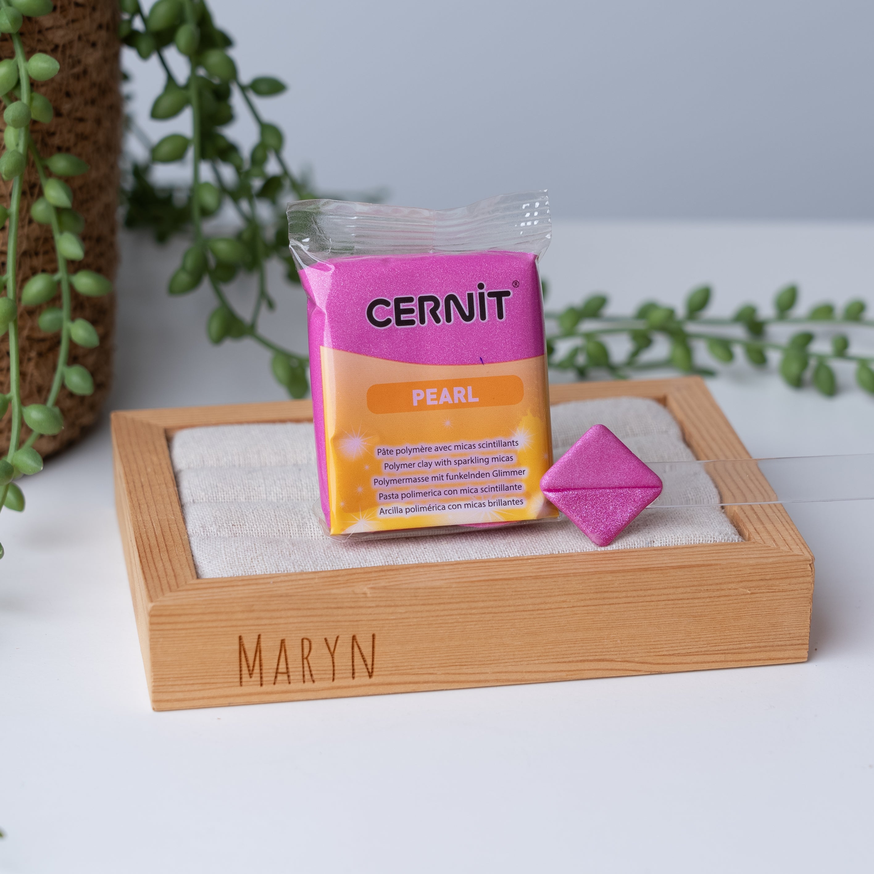 „Magenta“ Perlmutt-Polymerton