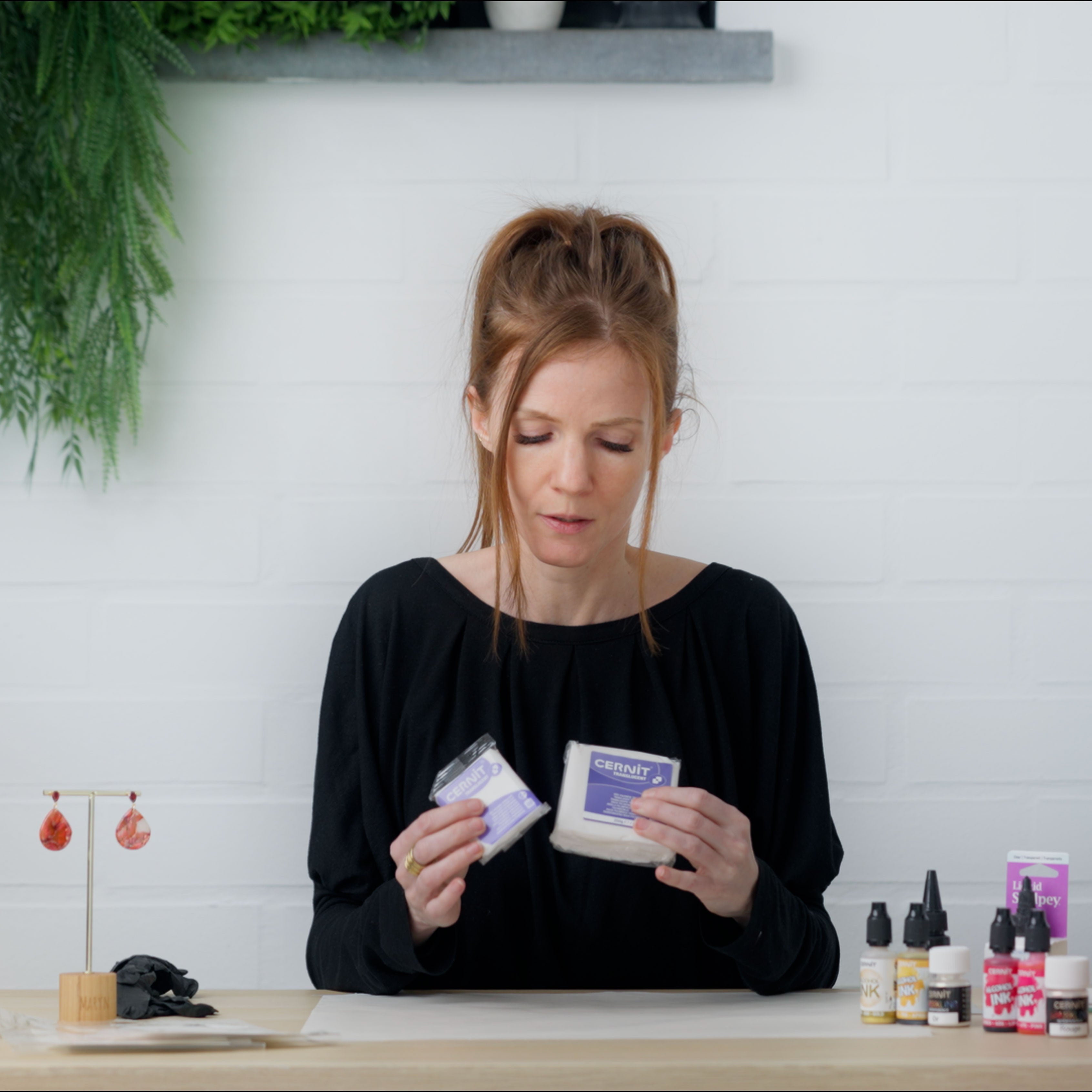 Polymerschmuck Marmortechnik