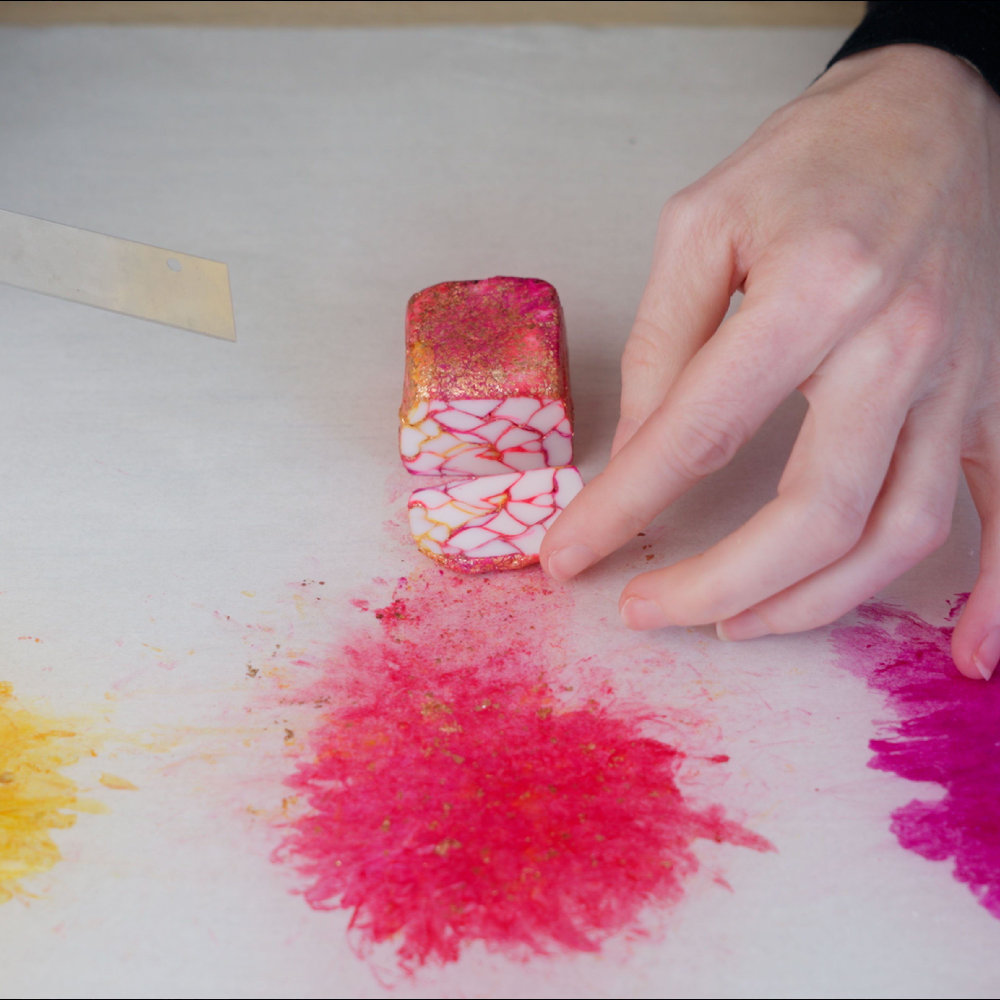 Polymerschmuck Marmortechnik