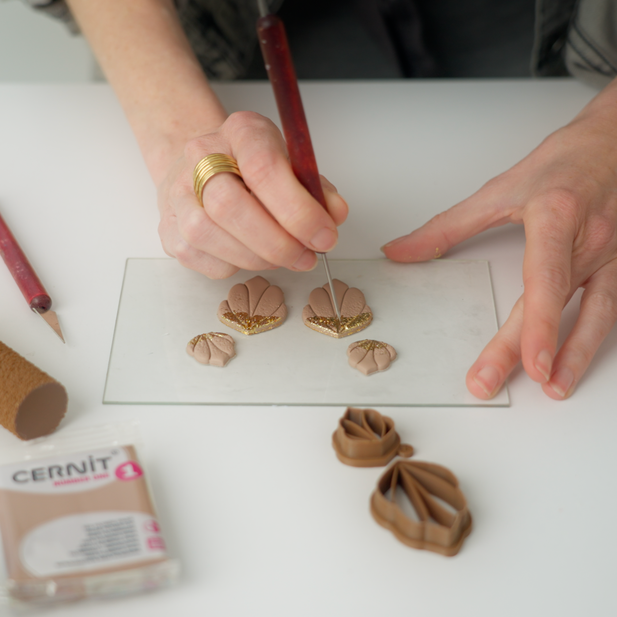 FREE "Gold Leaf" Polymer clay tutorial