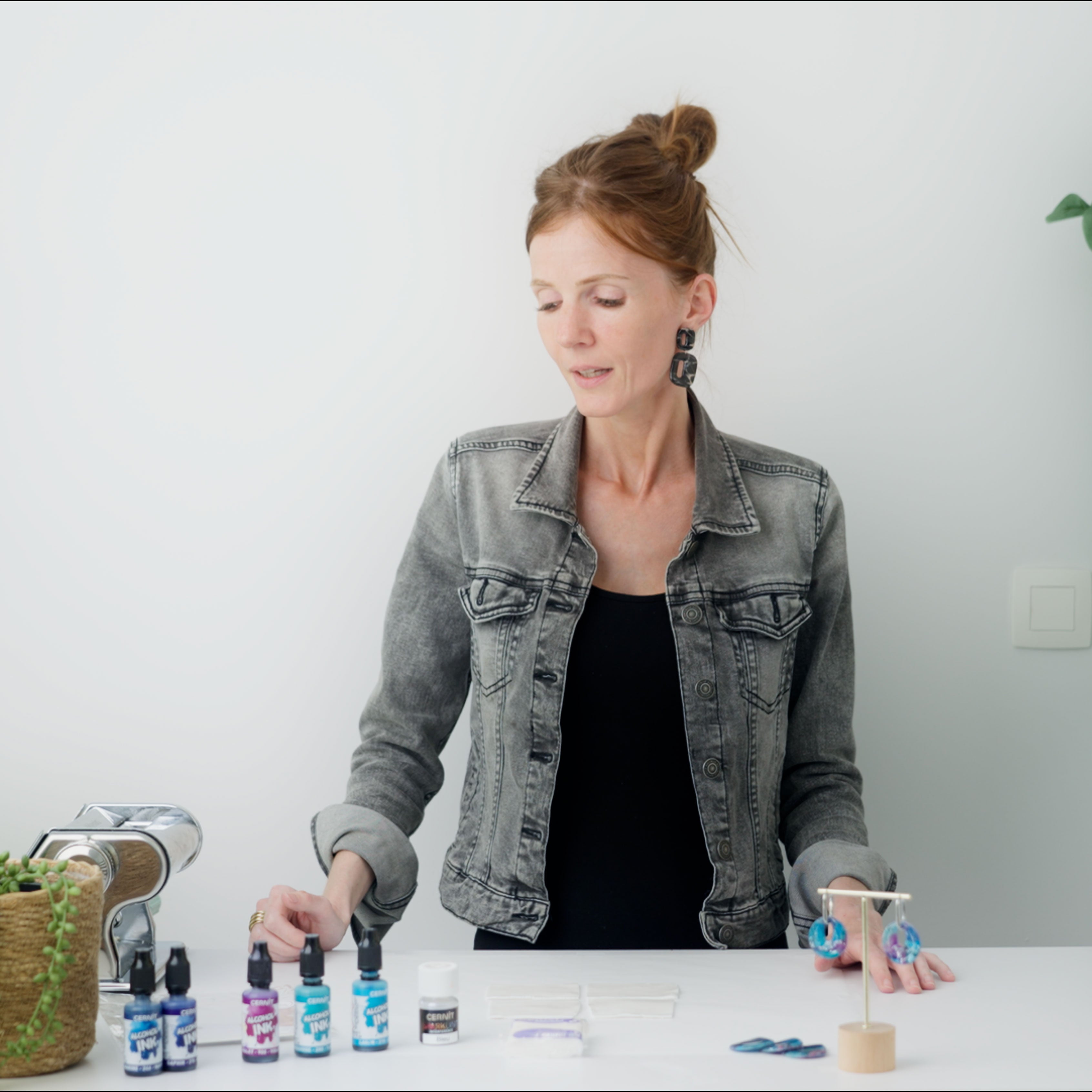 "Inked Waves" Polymer clay tutorial