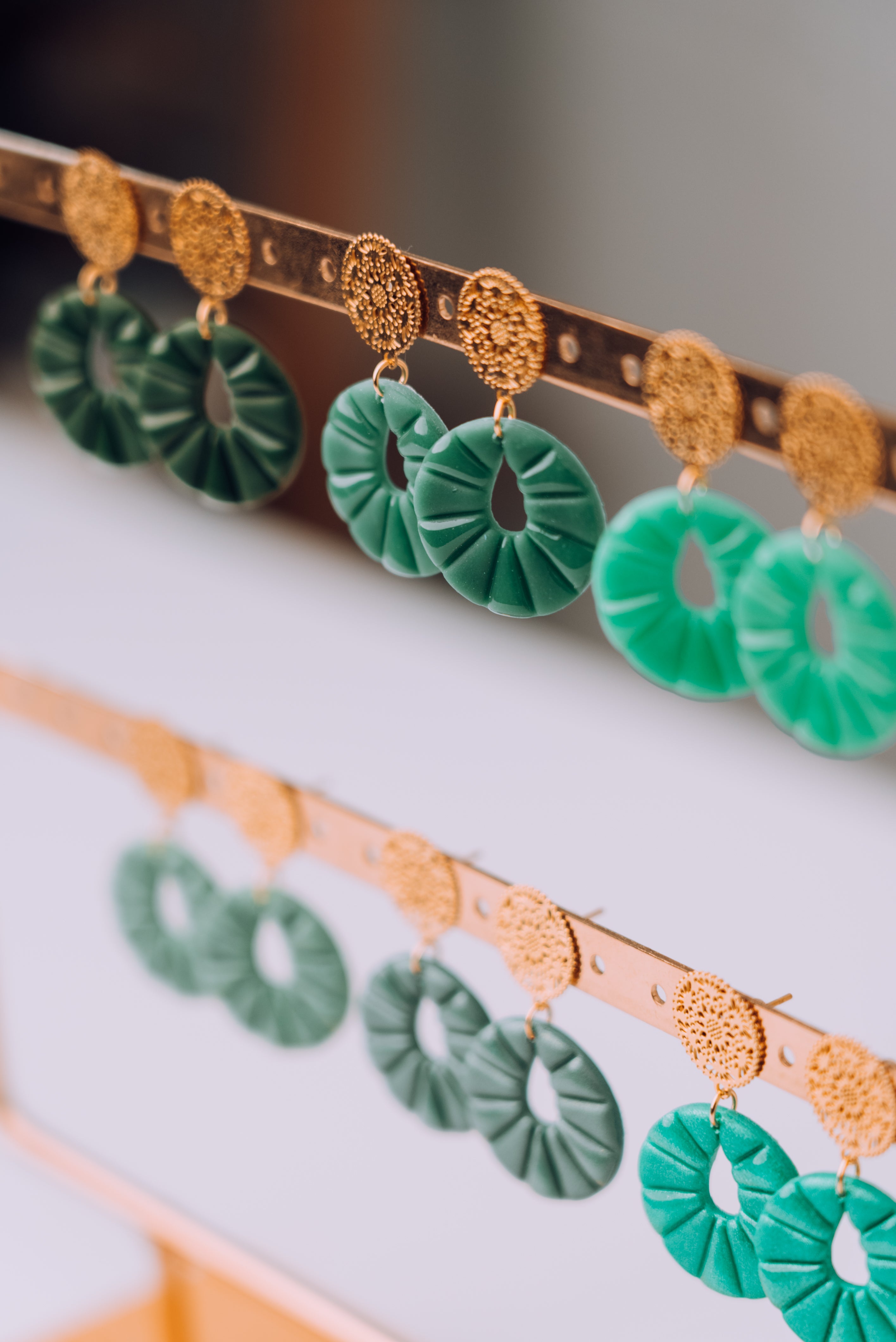 Spain oorbeltopper RVS (gold per paar)