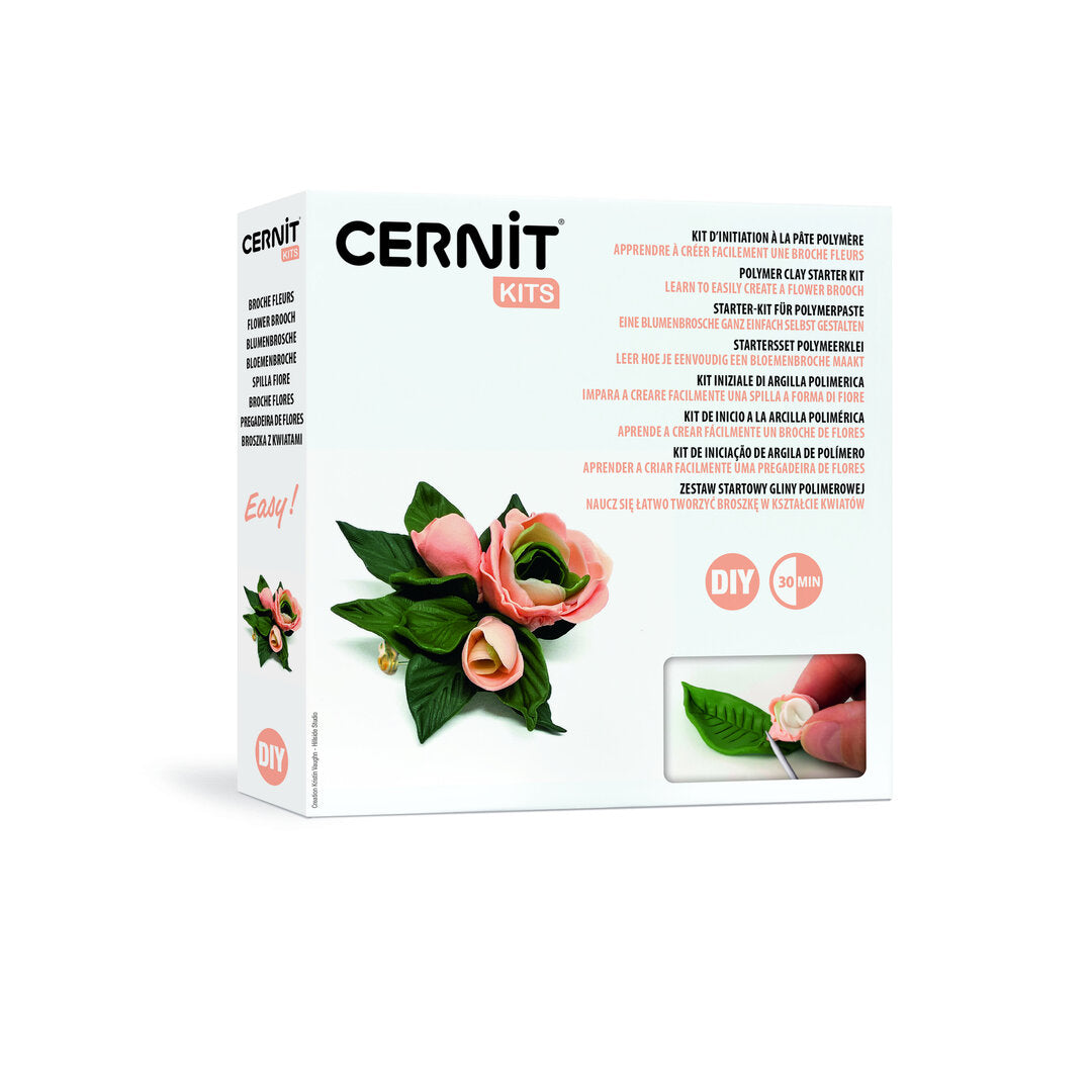 NEW!! Cernit Starter Kit "Flower Brooch"