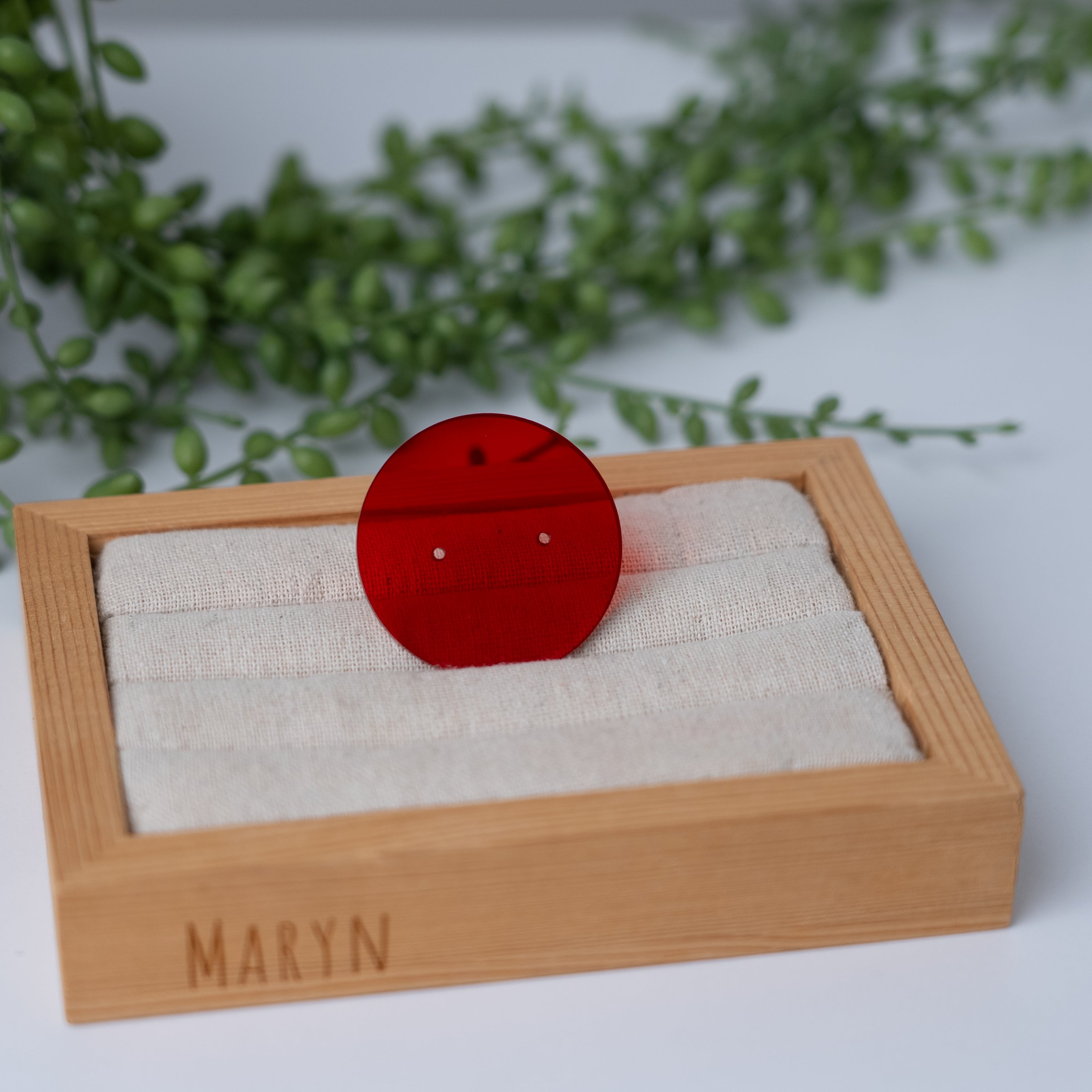 Colourfull Acryl earring card round mini (2••)