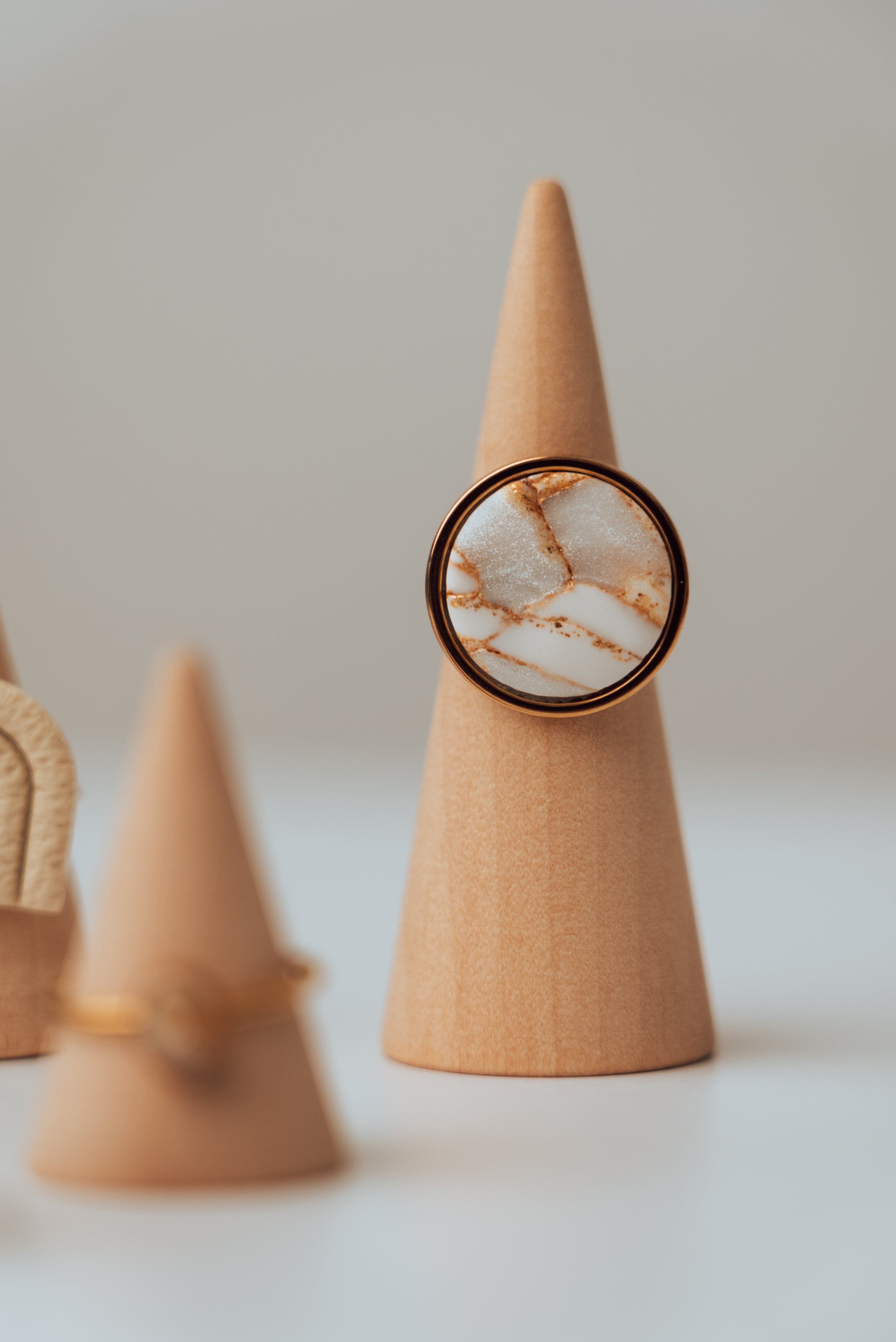 Adjustable ring "Little Circle" stainless steel