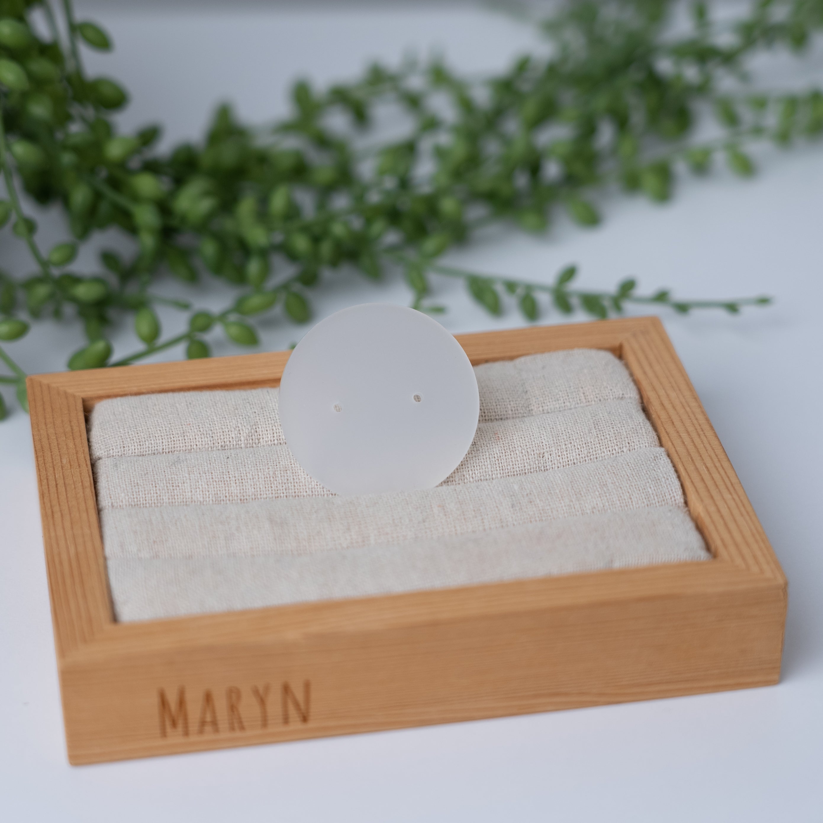 Acryl earring card round mini (2••)