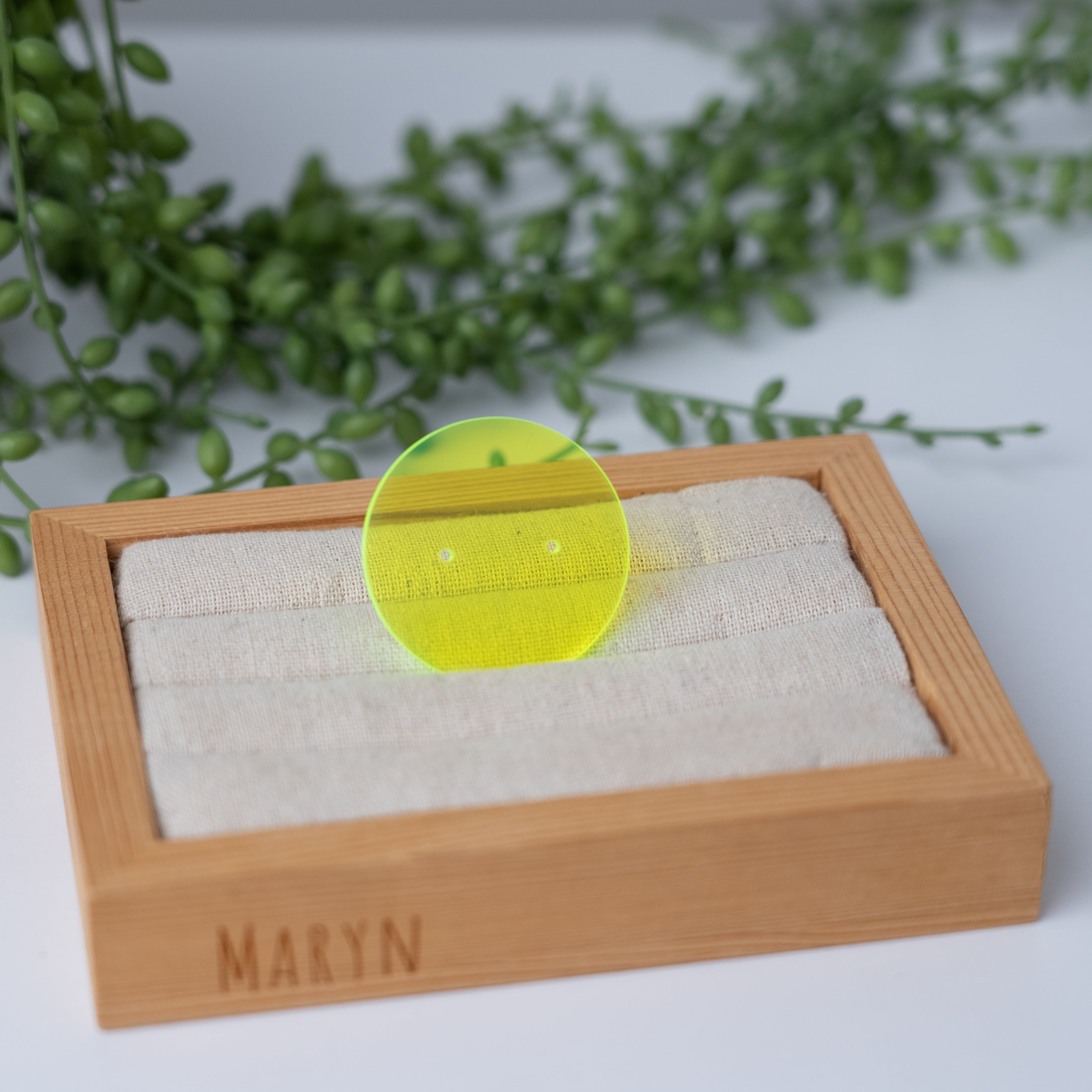 Colourfull Acryl earring card round mini (2••)