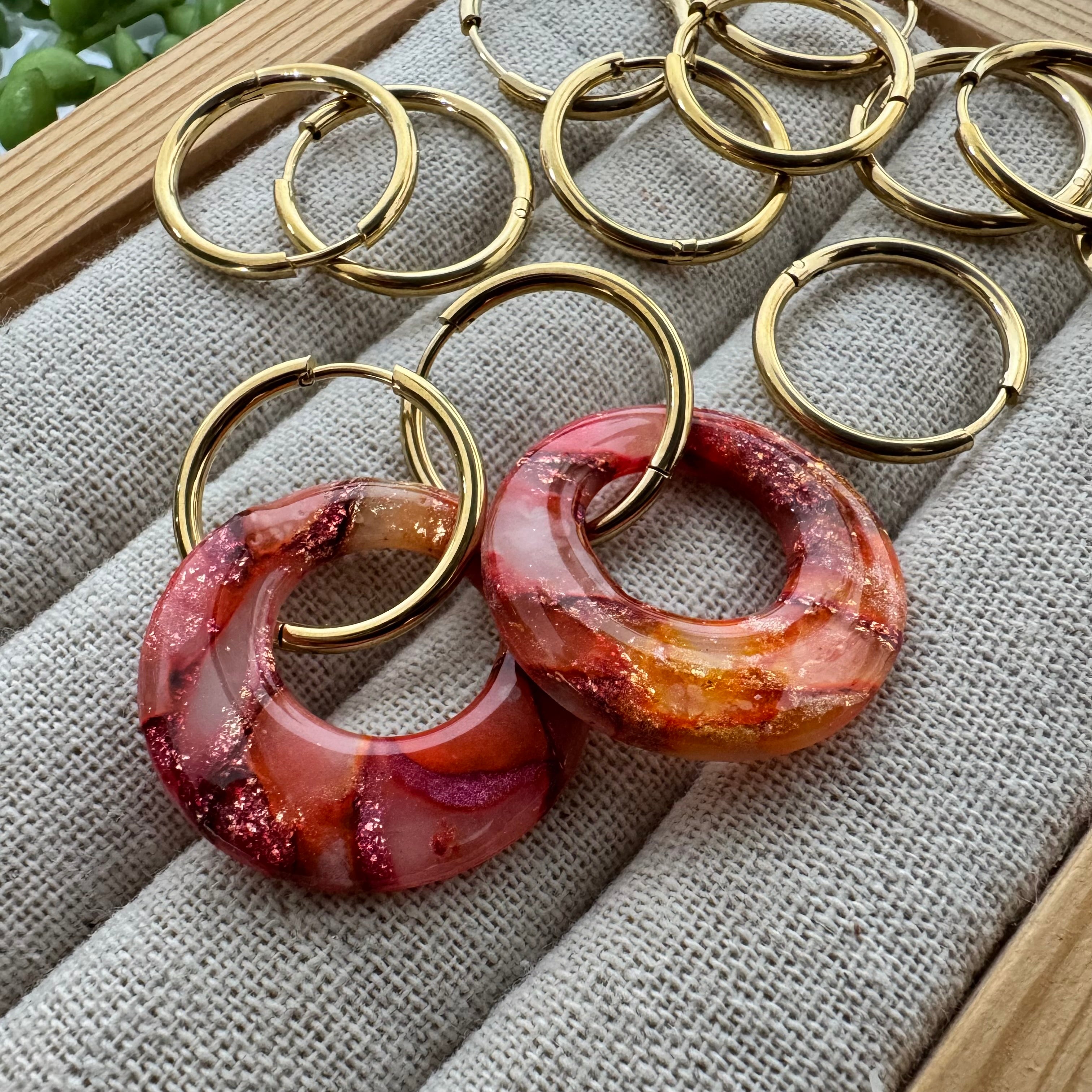 Hoop "Huggie" RVS