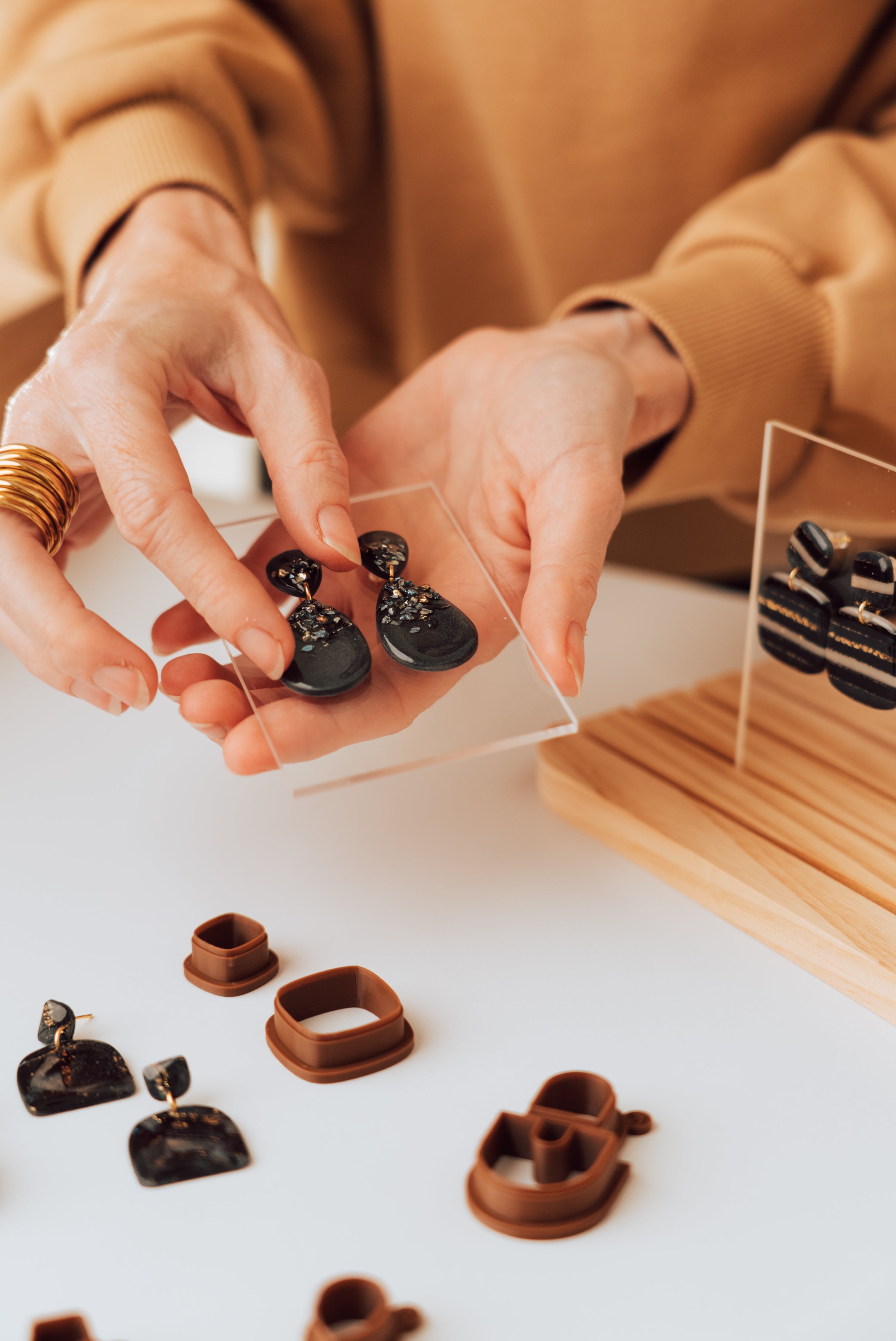 Acryl earring card rectangle (2••)