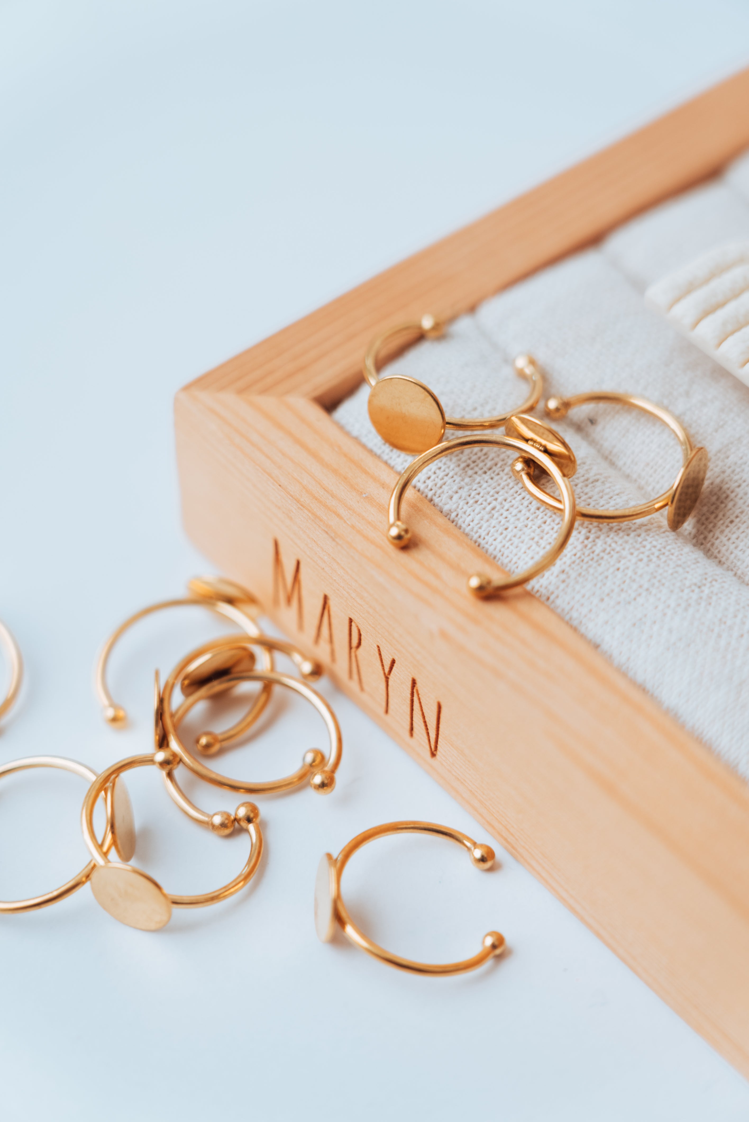 Verstellbarer Basisring aus Edelstahl mit Platte