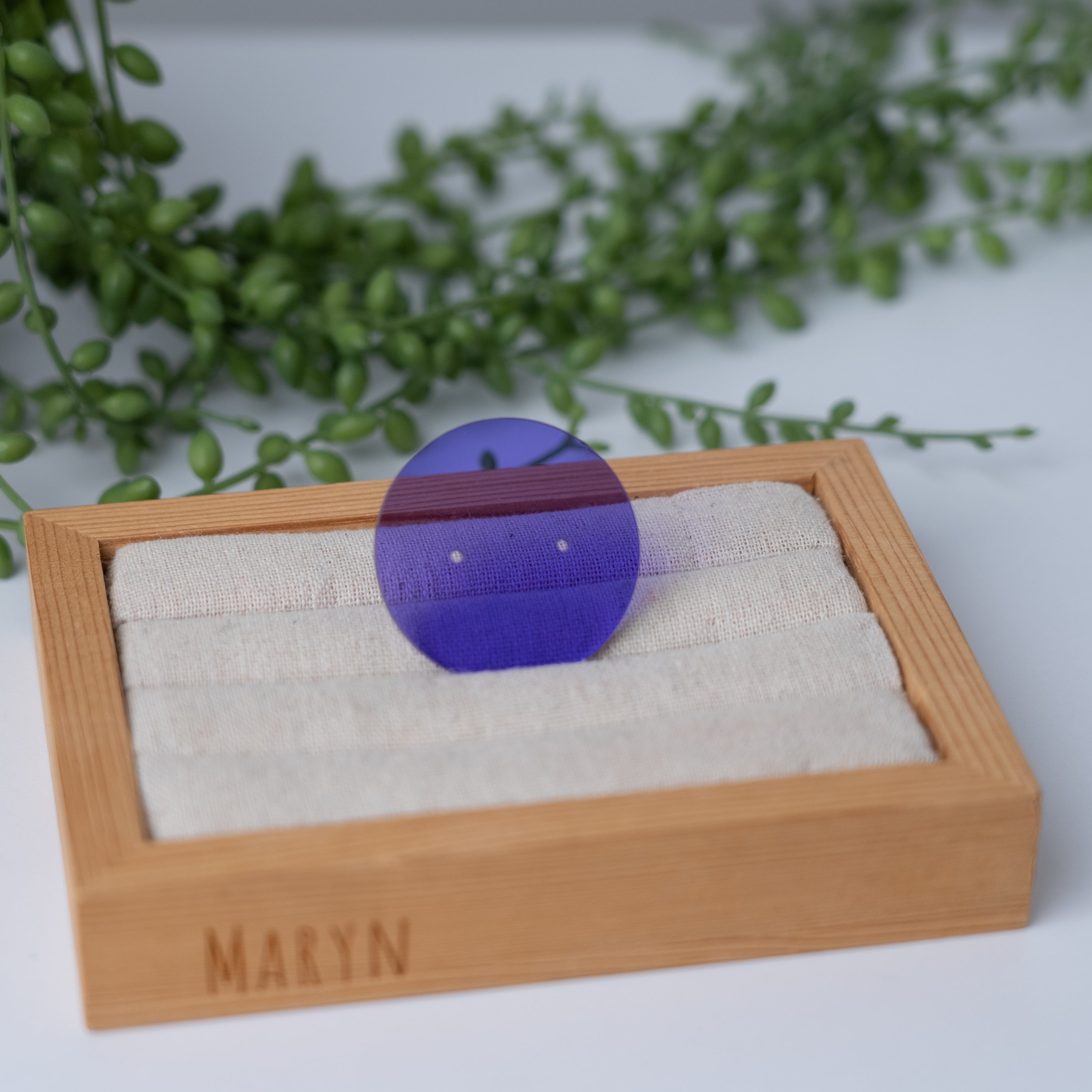 Colourfull Acryl earring card round mini (2••)