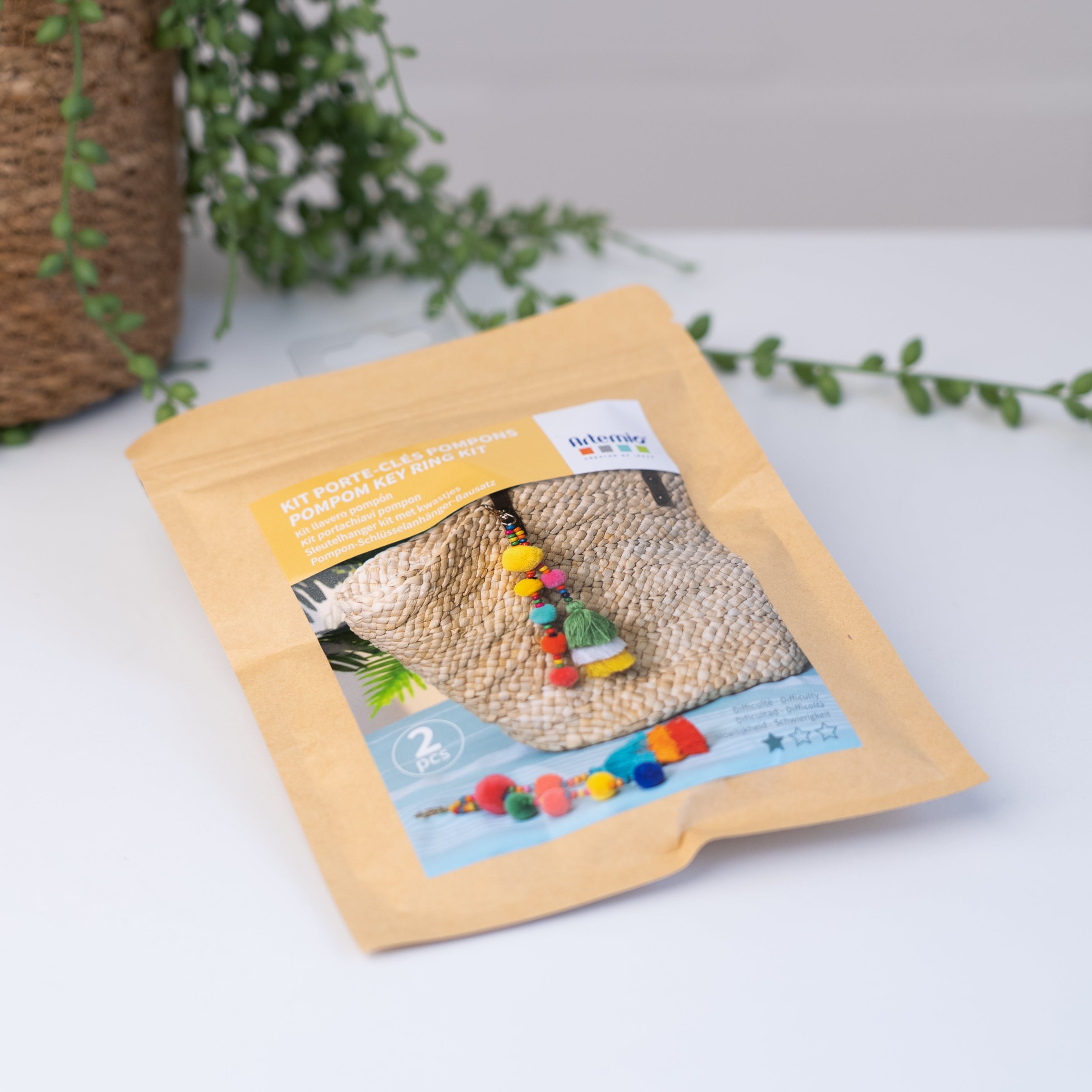 DIY "PoMPoM" key ring kit