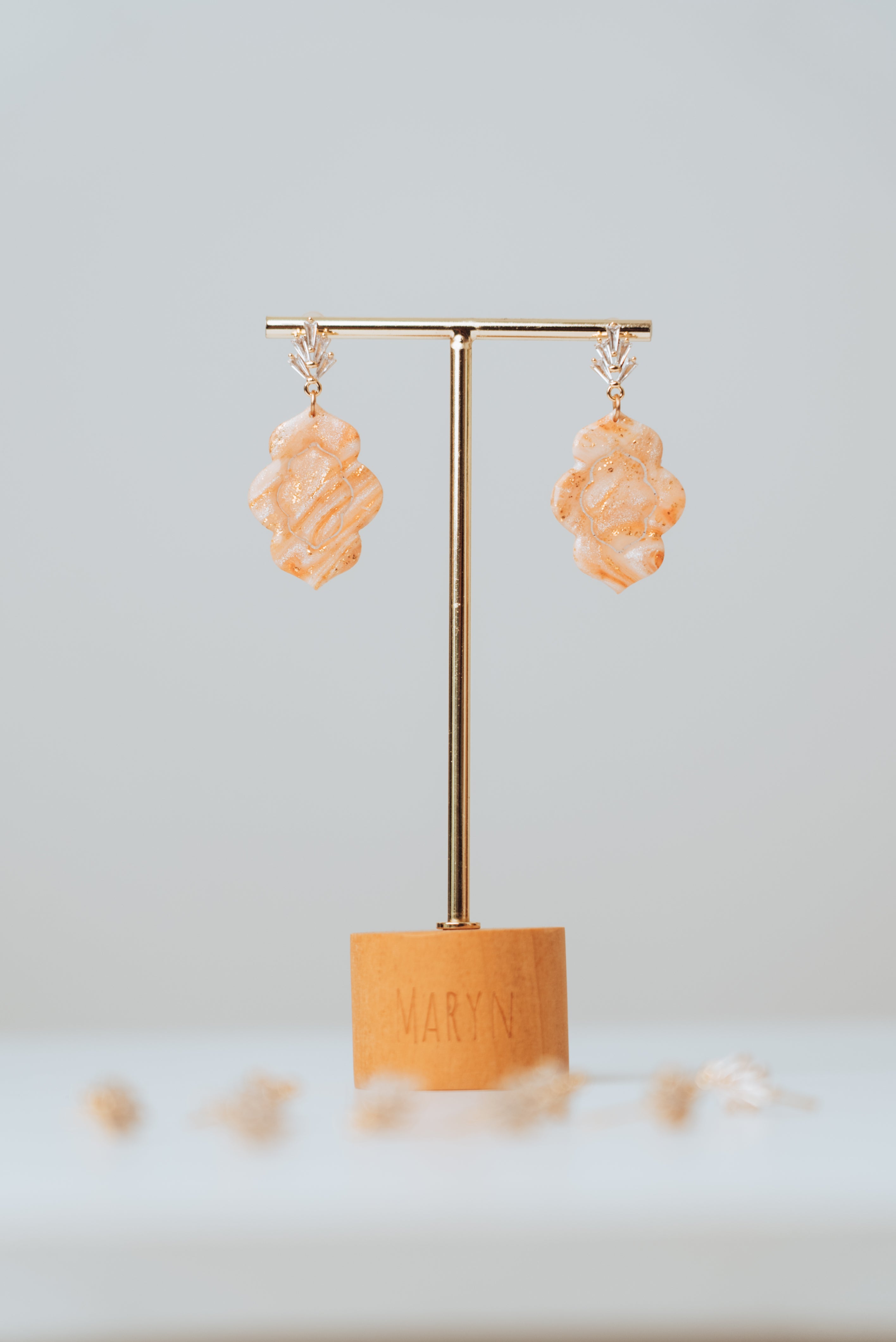 Earring topper zirconia Queens (per pair)