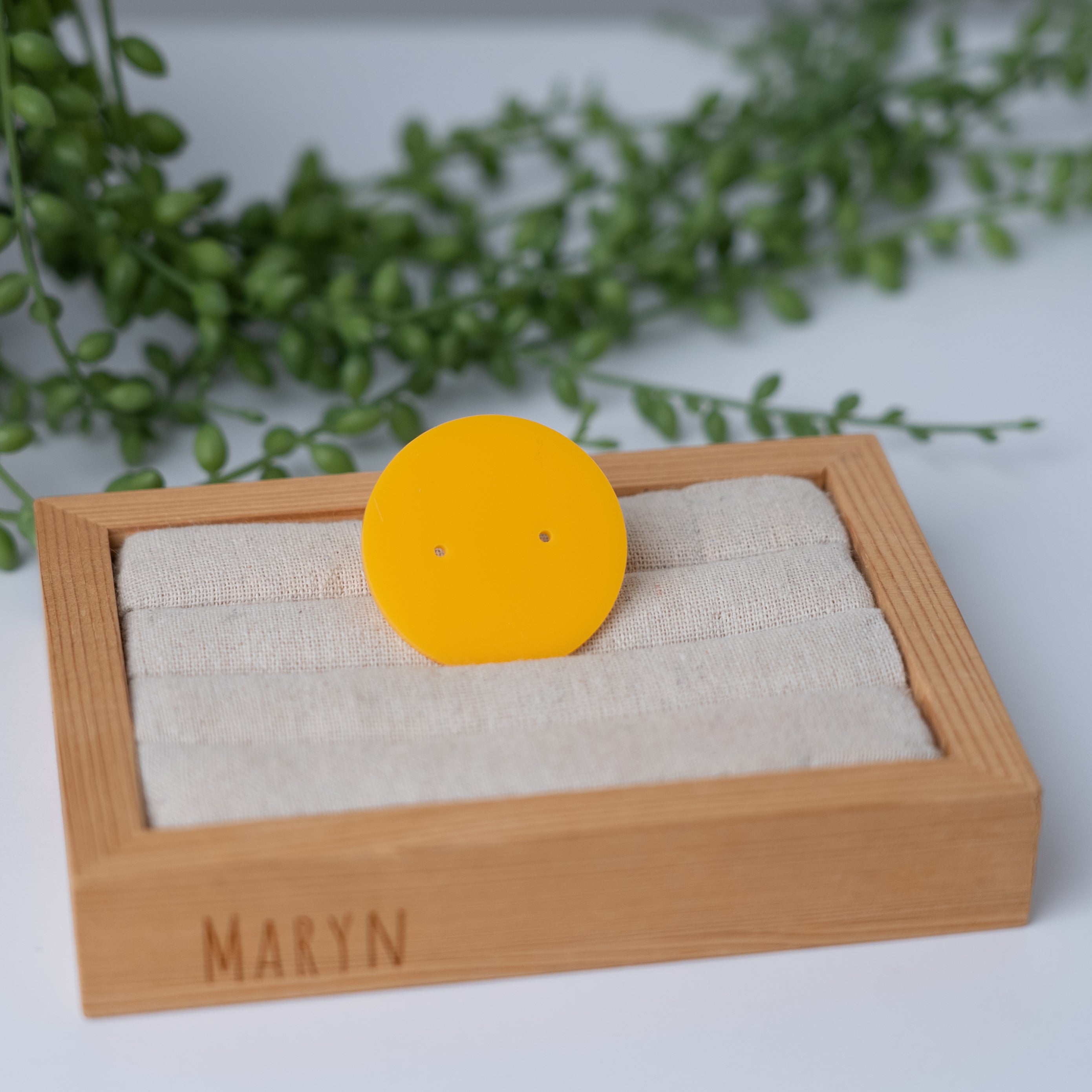 Colourfull Acryl earring card round mini (2••)